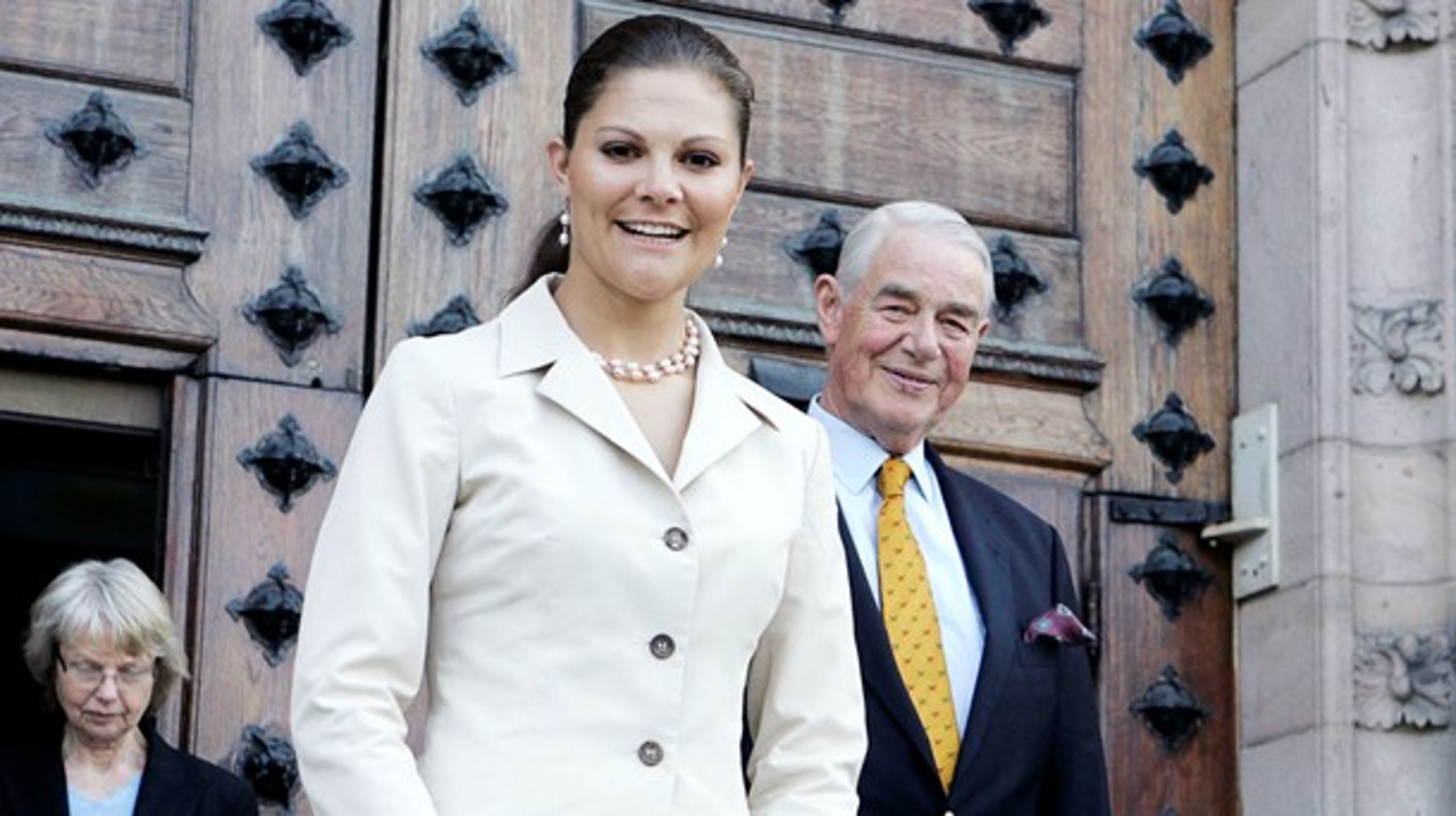 Johan Nordenfalk tillsammans med Kronprinsessan Victoria år 2006.