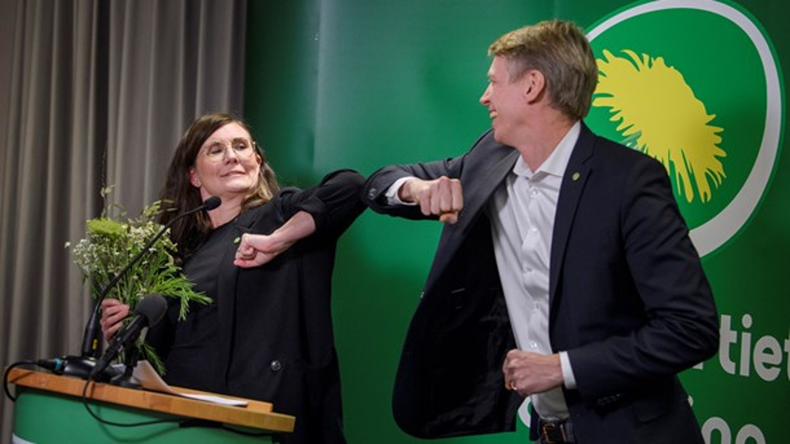 Märta Stenevi och Per Bolund. MP:s nya språkrörsduo.