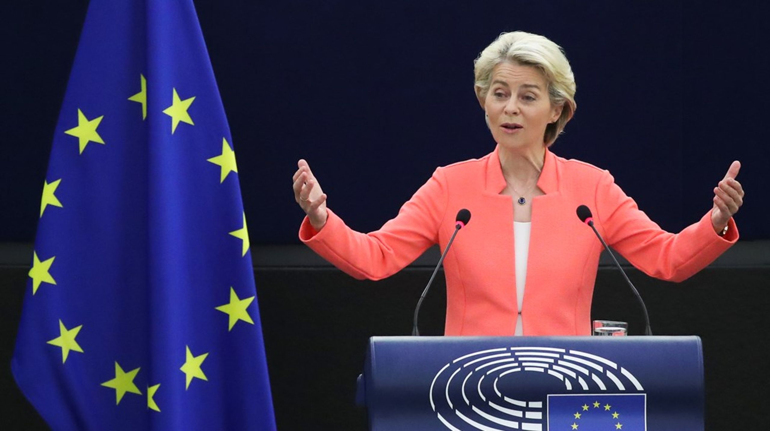 EU-kommissionens ordförande Ursula von der Leyen behöver ge konkreta förslag för att skydda pressfriheten, skriver Abir Al-Sahlani.&nbsp;