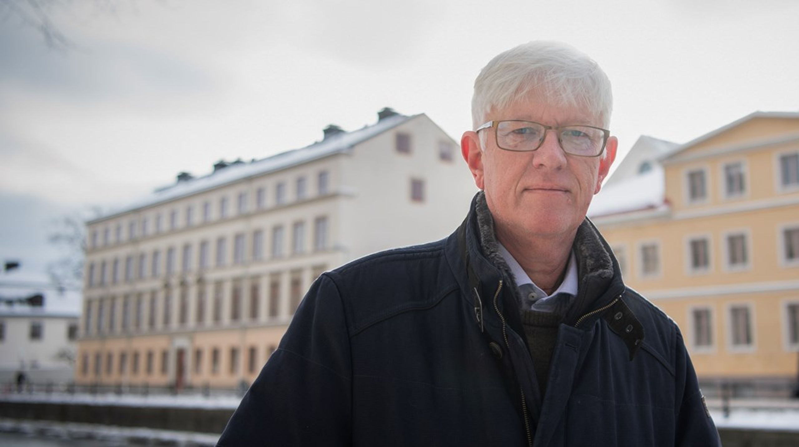 Johan Carlsson, Folkhälsomyndighetens generaldirektör, vid Västgötaspången i Uppsala.