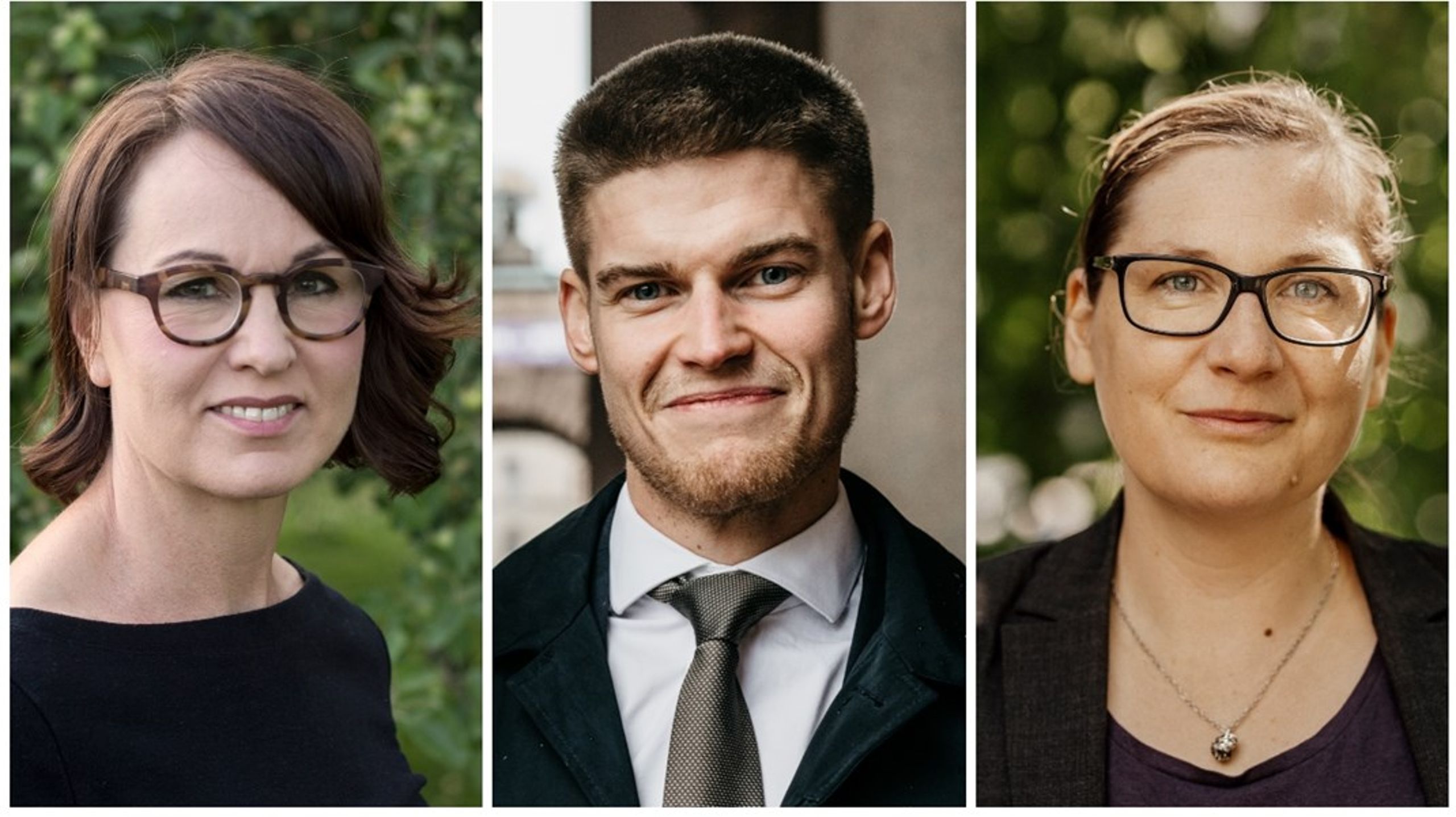 Ulrika Liljeberg (C), Oliver Rosengren (M) och Jessica Eek (V) är tre av många kommunpolitiker som ställer upp i riksdagsvalet.