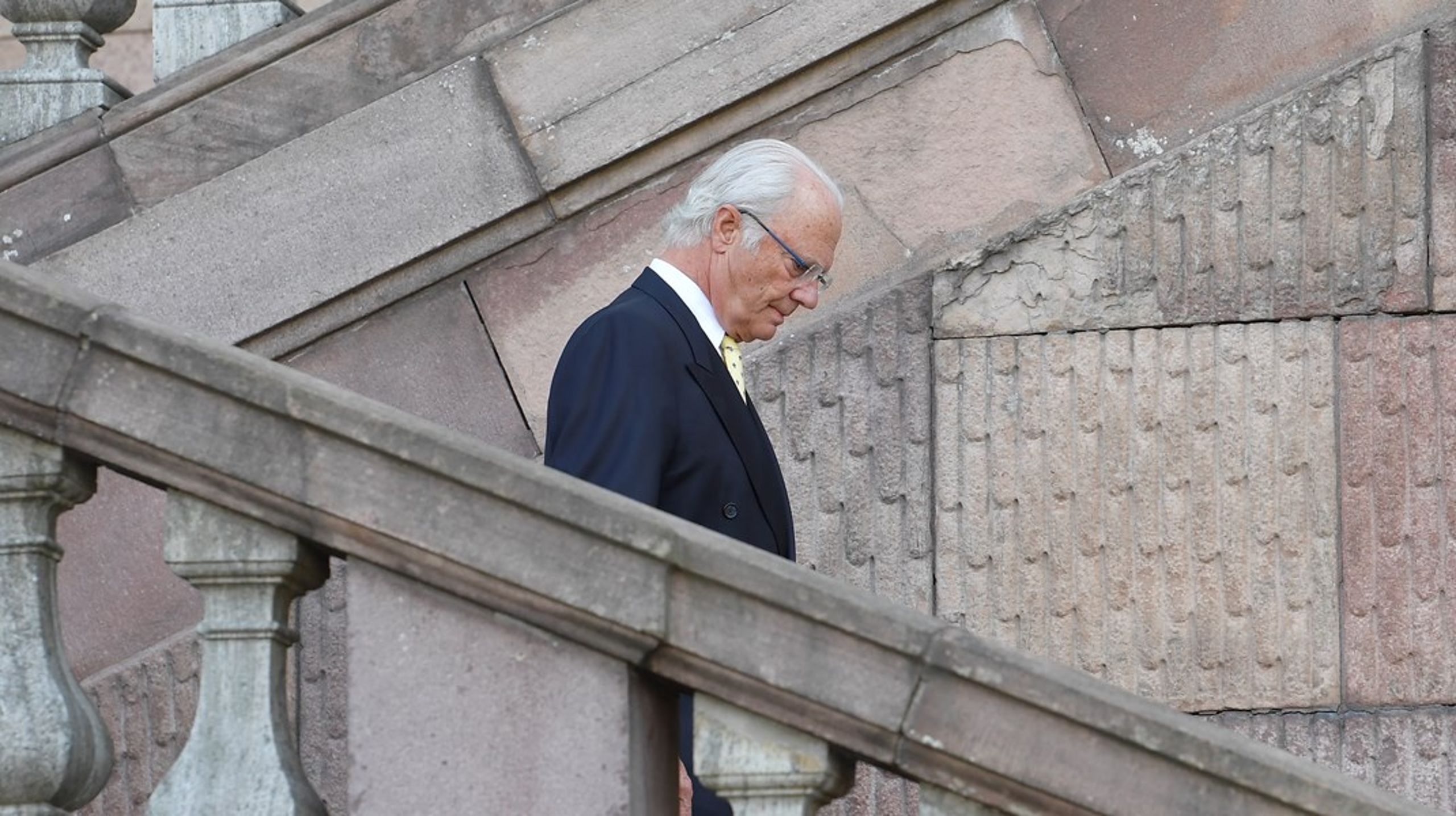 Kung Carl XVI Gustaf vid Stockholm slott, 2019.