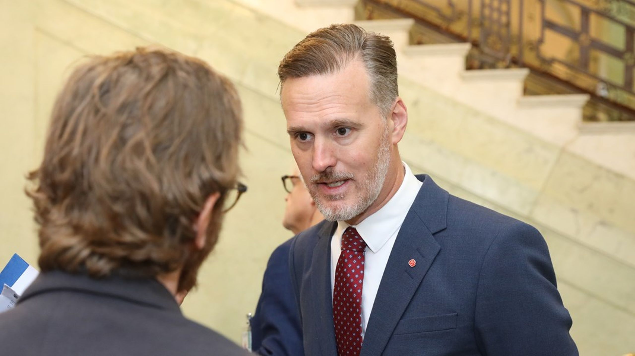 Max Elger pratar med Altinget efter att han presenterats som finansmarknadsminister.