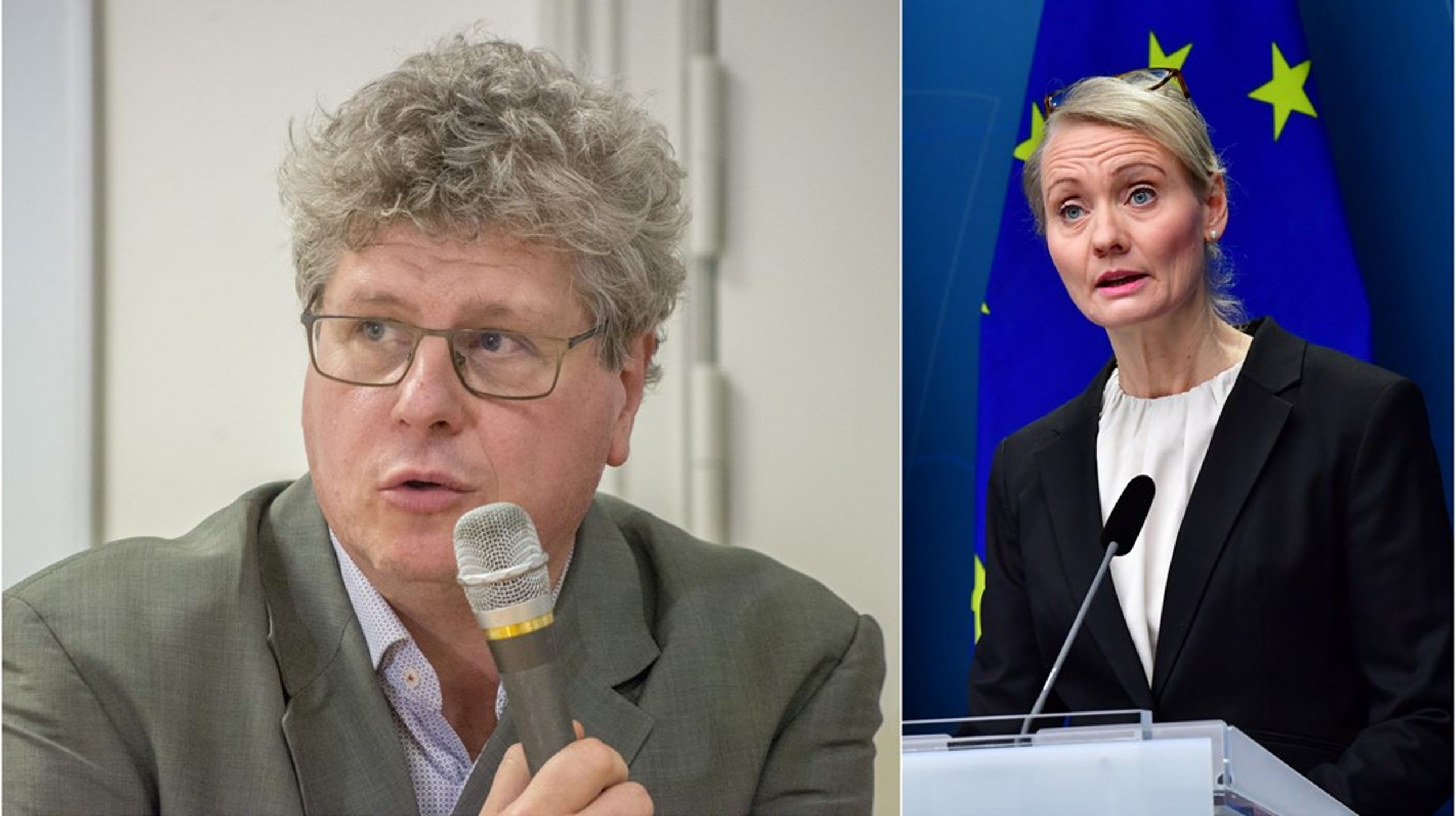 Vetenskapsskribenten Henrik Brändén&nbsp;och Folkhälsomyndighetens generaldirektör Karin Tegmark Wisell.
