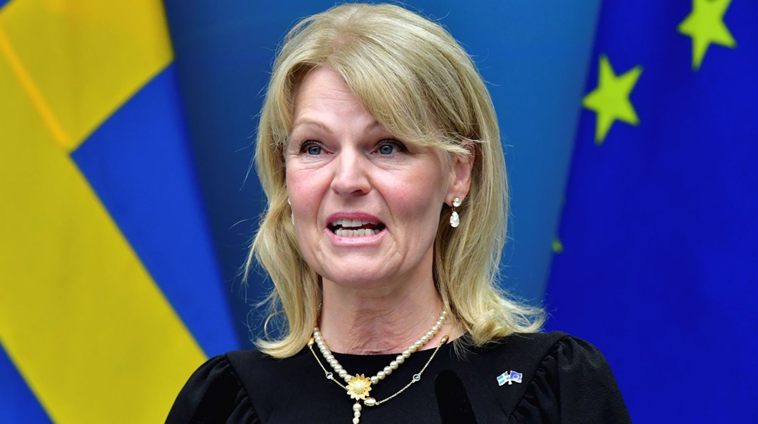 Utrikeshandelsminister Anna Hallberg. Vi uppmanar Sveriges regering att föra en aktiv dialog med EU-kommissionen de närmaste månaderna, skriver debattörerna.