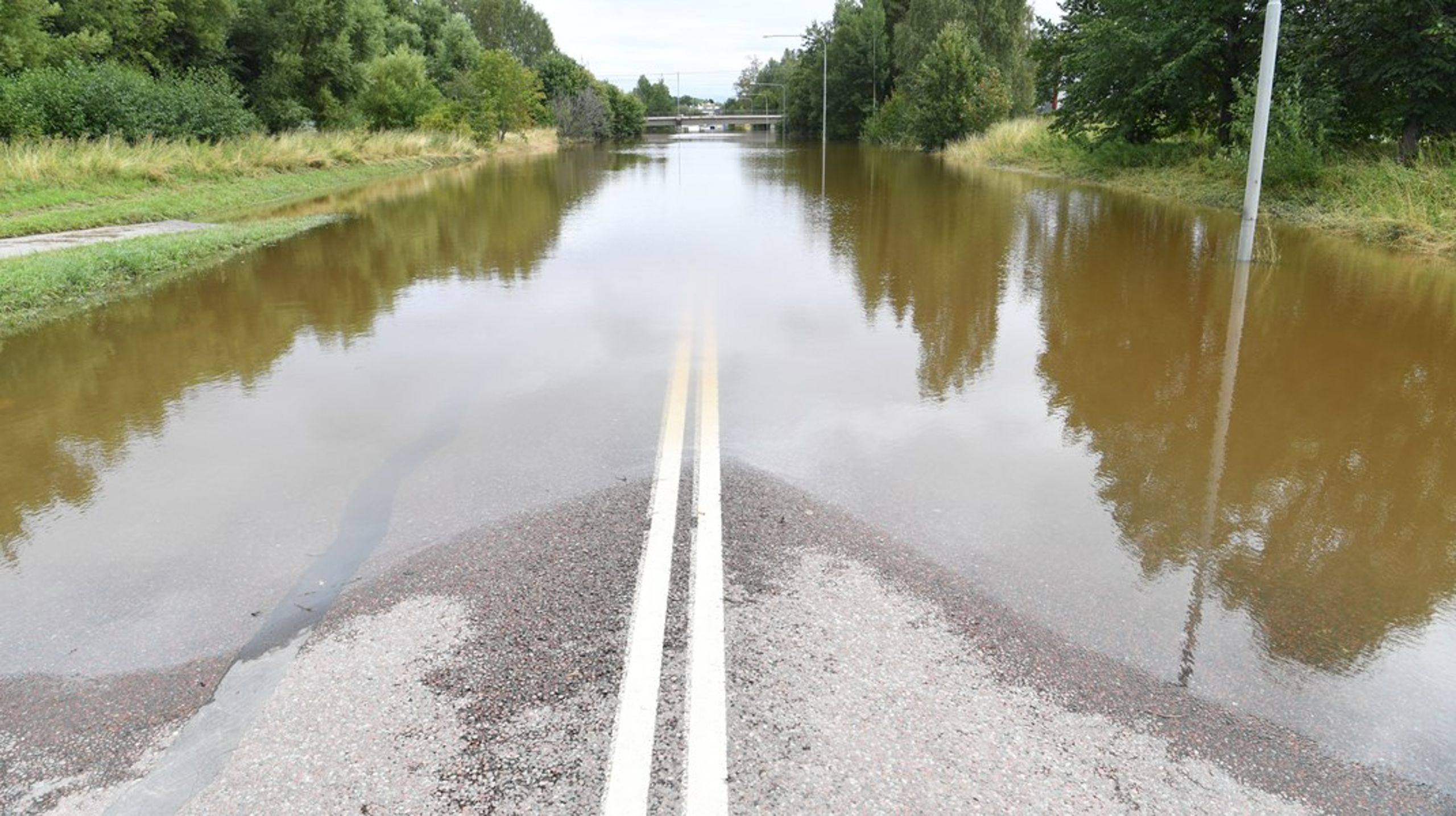 Gävle drabbades hård av översvämning efter skyfall sommaren år 2021.
