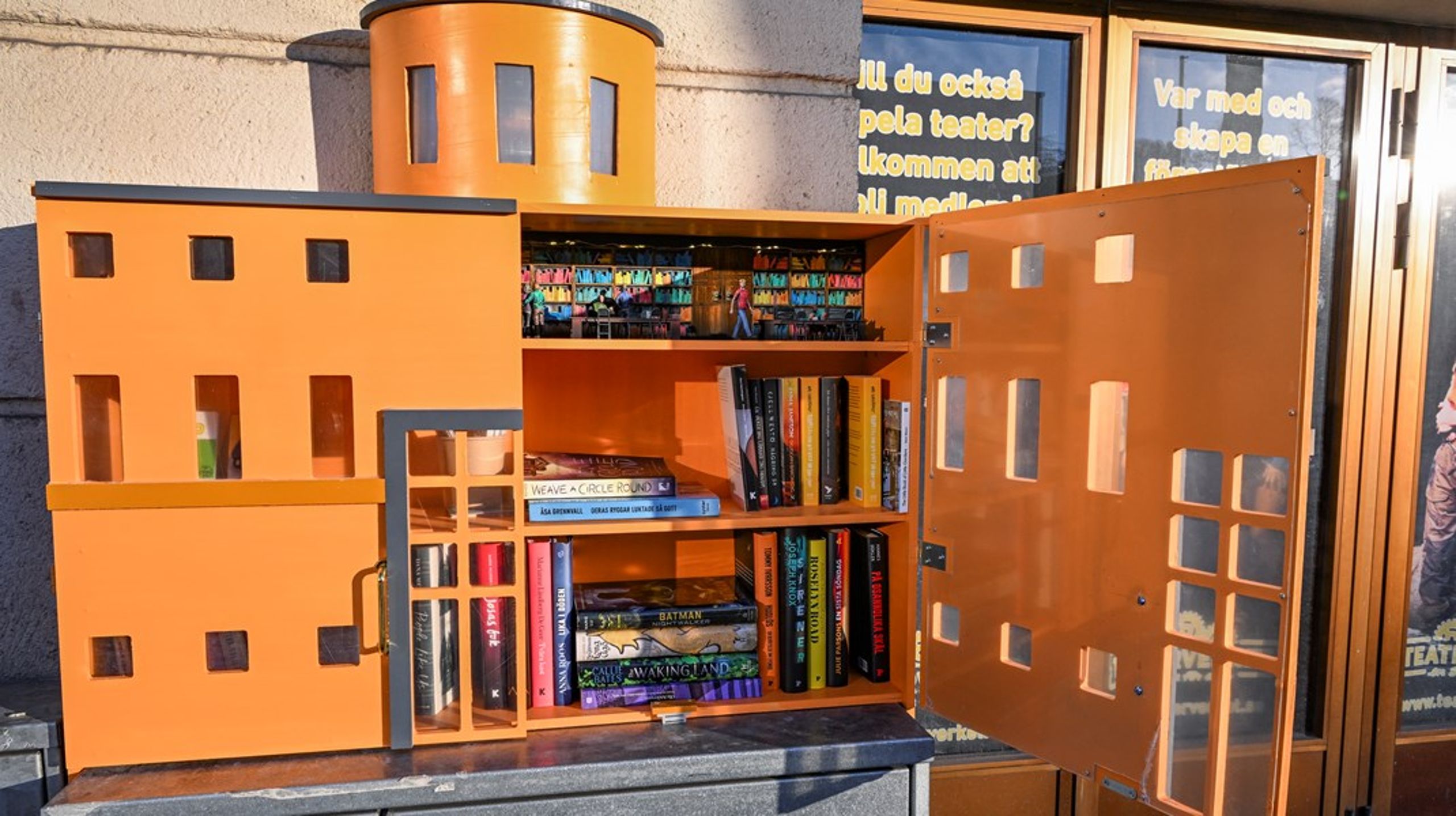 Ett av NBV:s så kallade minibibliotek.&nbsp;