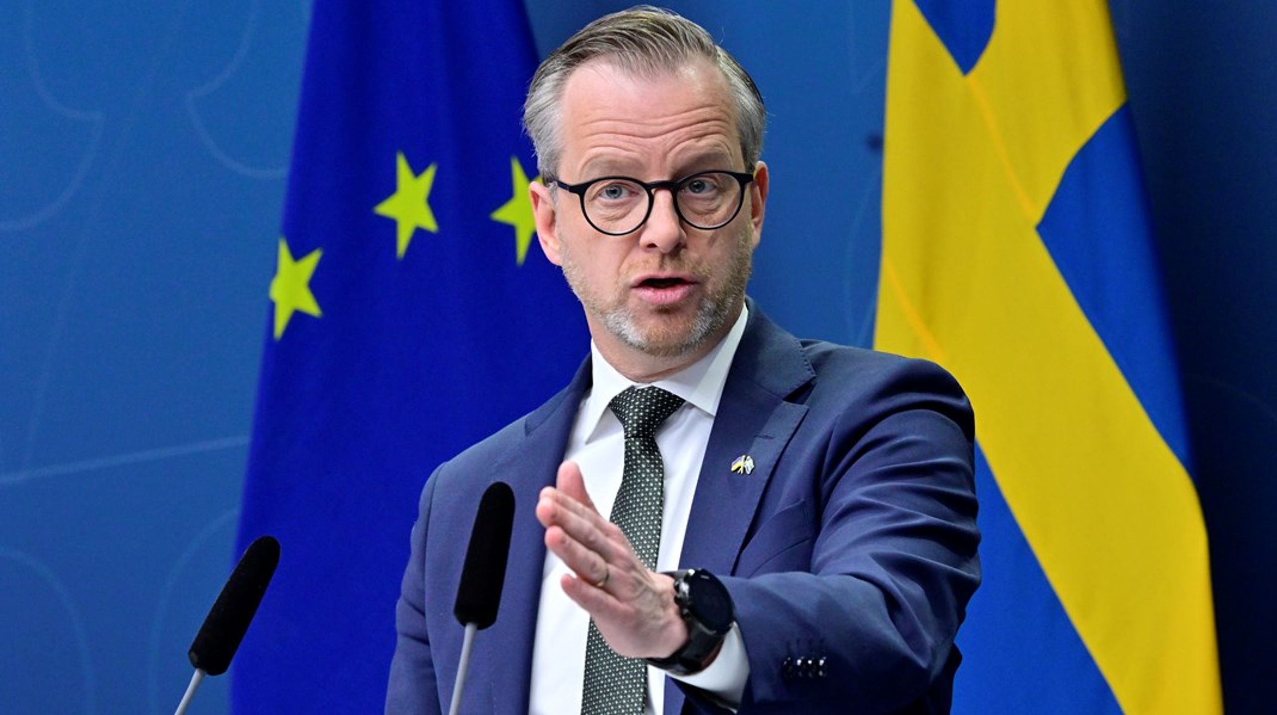 Finansminister Mikael Damberg (S) presenterade regeringens vårbudget.