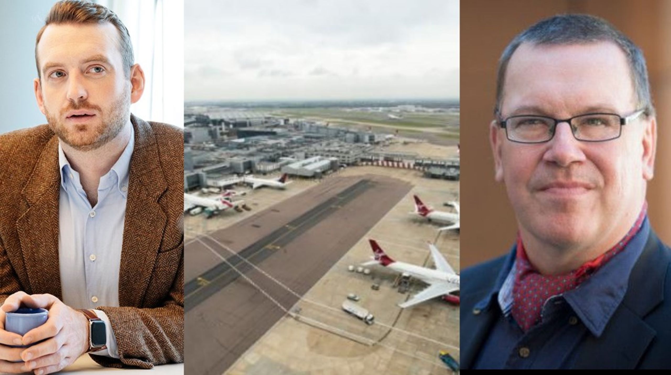 Dalunde (MP) och Bergkvist (S) har skilda meningar om vilka krav som bör ställas på flygets omställning<br>