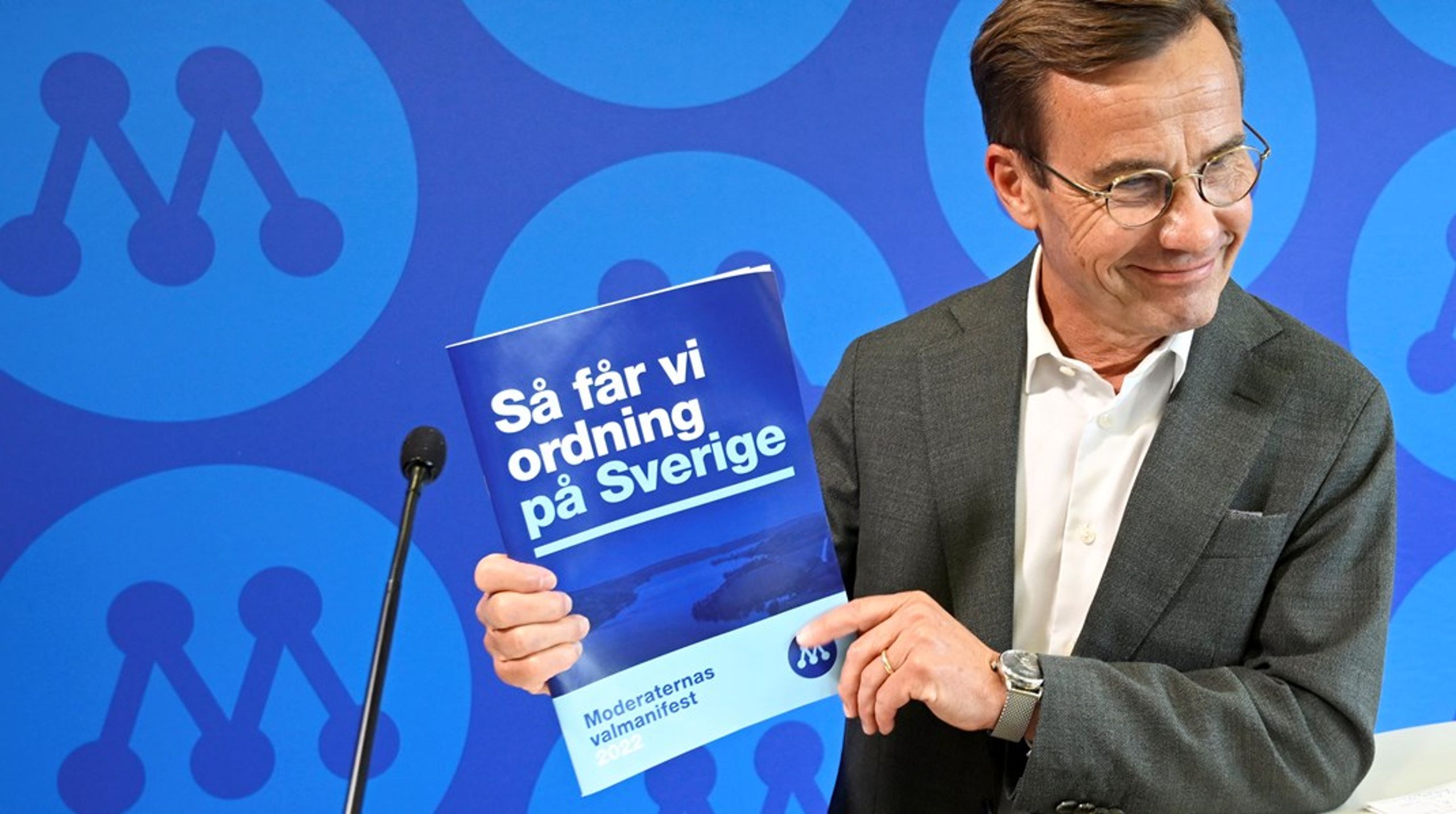 Sist av alla riksdagspartier presenterade Moderaterna sitt valmanifest under pressträff av partiledaren&nbsp;Ulf Kristersson.&nbsp;