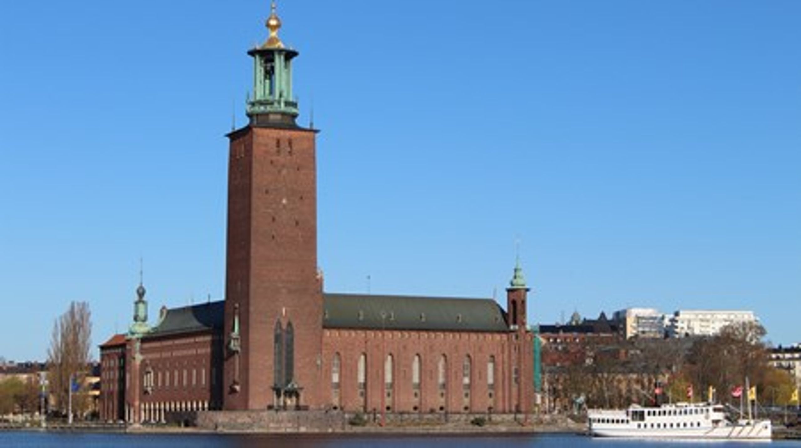447 miljoner av de extra kommunpengarna går till Stockholm. På bilden Stockholms stadshus.