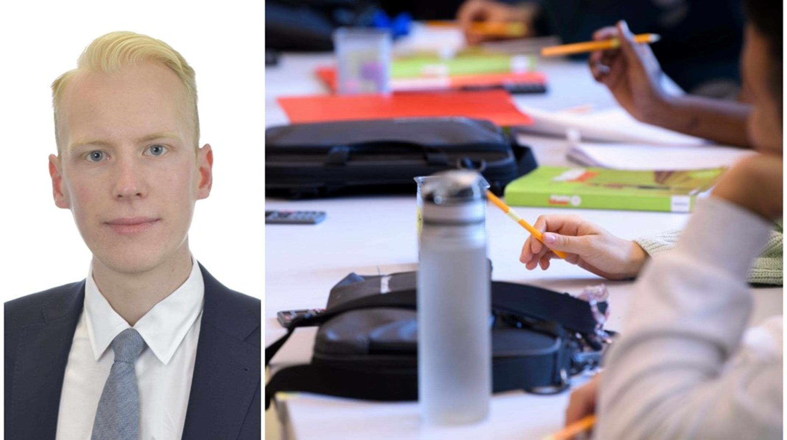 Mathias Bengtsson (KD) är mest stolt över att partiet fått in elevhälsogarantin på skolområdet i Tidöavtalet.&nbsp;