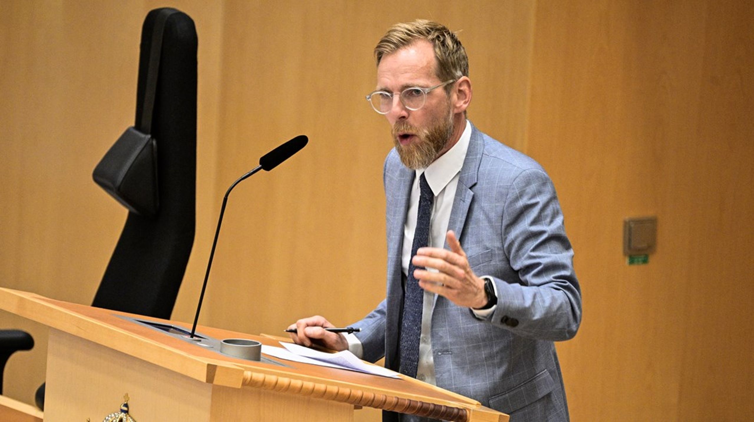 Socialminister Jakob Forssmed är ansvarig för civilsamhällesfrågor.