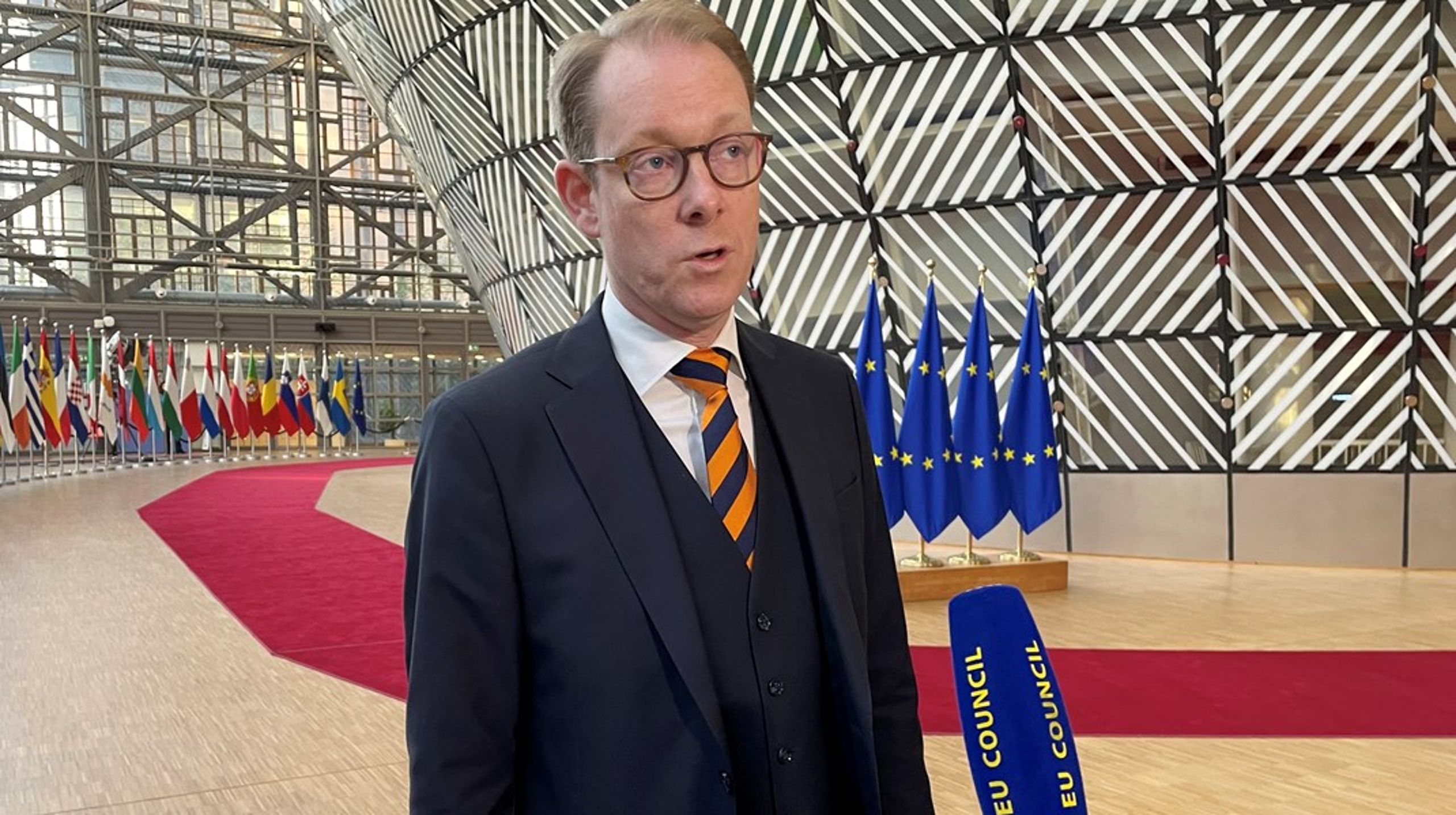 Utrikesminister Tobias Billström inleder veckan i Bryssel.&nbsp;