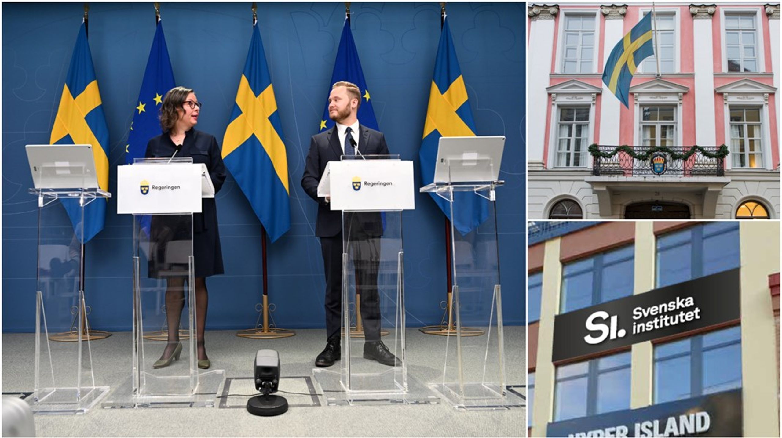 Regeringen och SD vill nå ut internationellt med Sveriges ”nya migrationspolitik”, bland annat genom ambassaderna och Svenska institutet.
