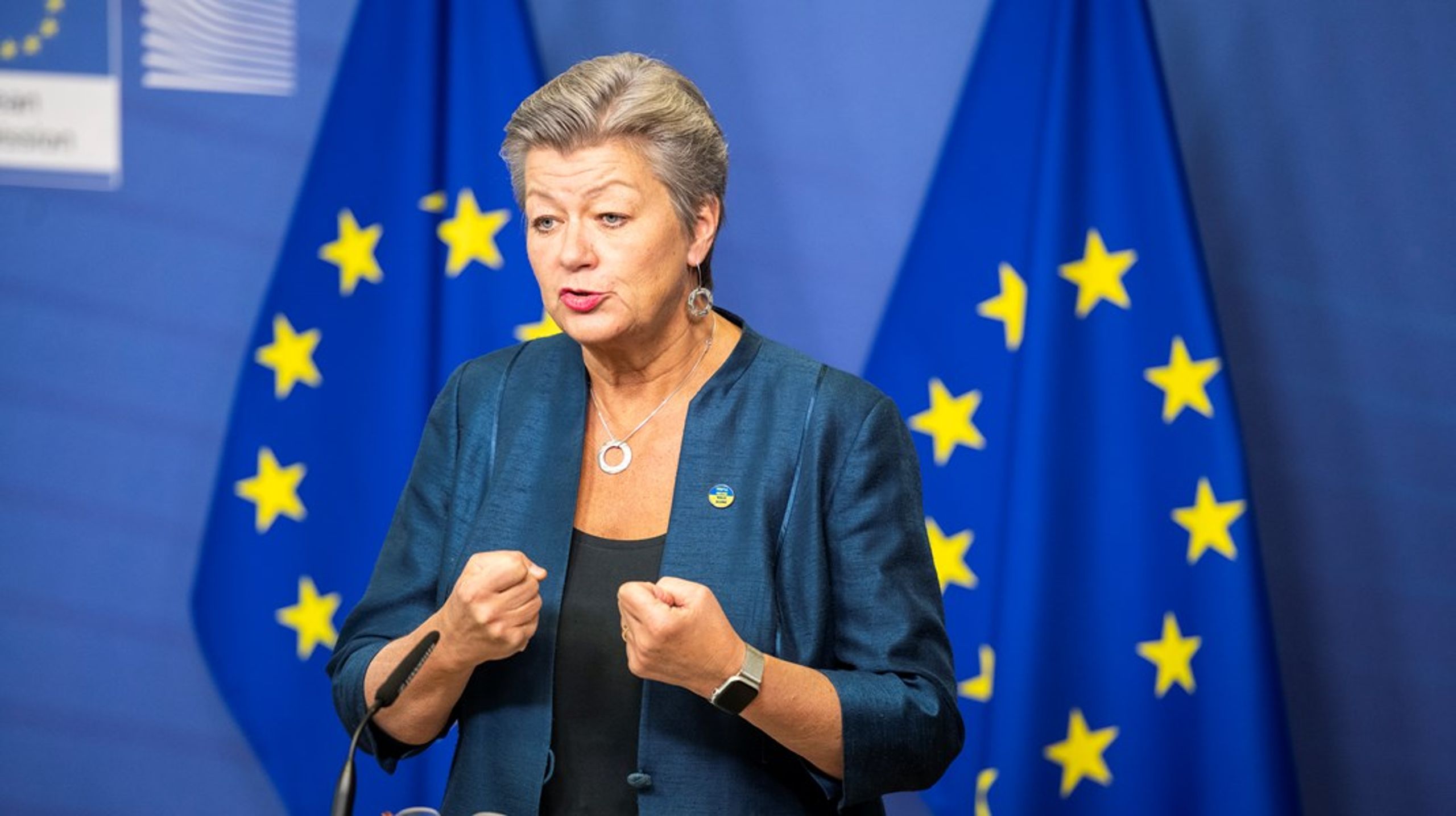 EU:s migrationskommissionär Ylva Johansson presenterade på tisdagen en ny EU-strategi för effektivare återvändande av migranter.&nbsp;&nbsp;