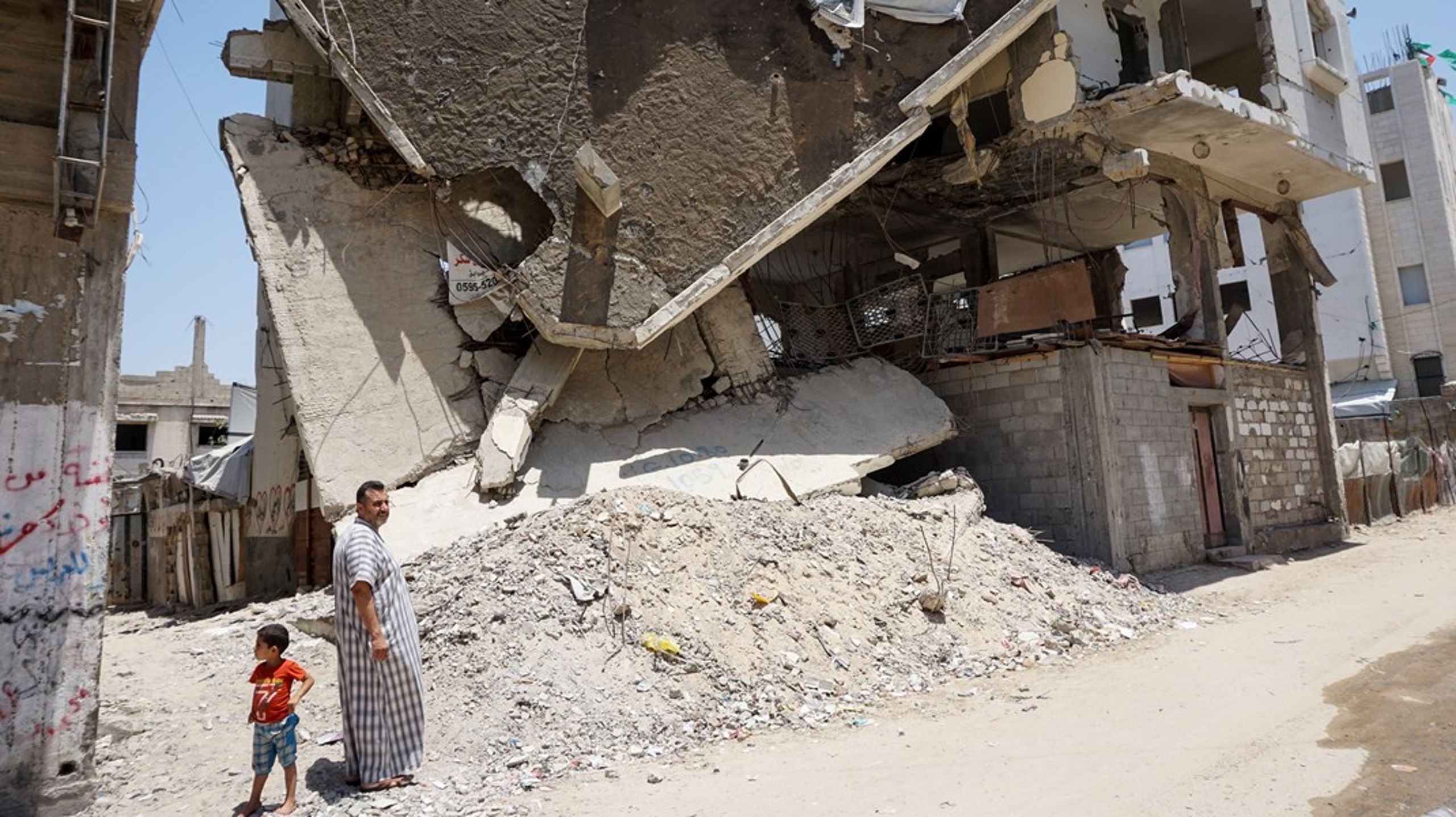 Bilden är från Gaza 2015.
