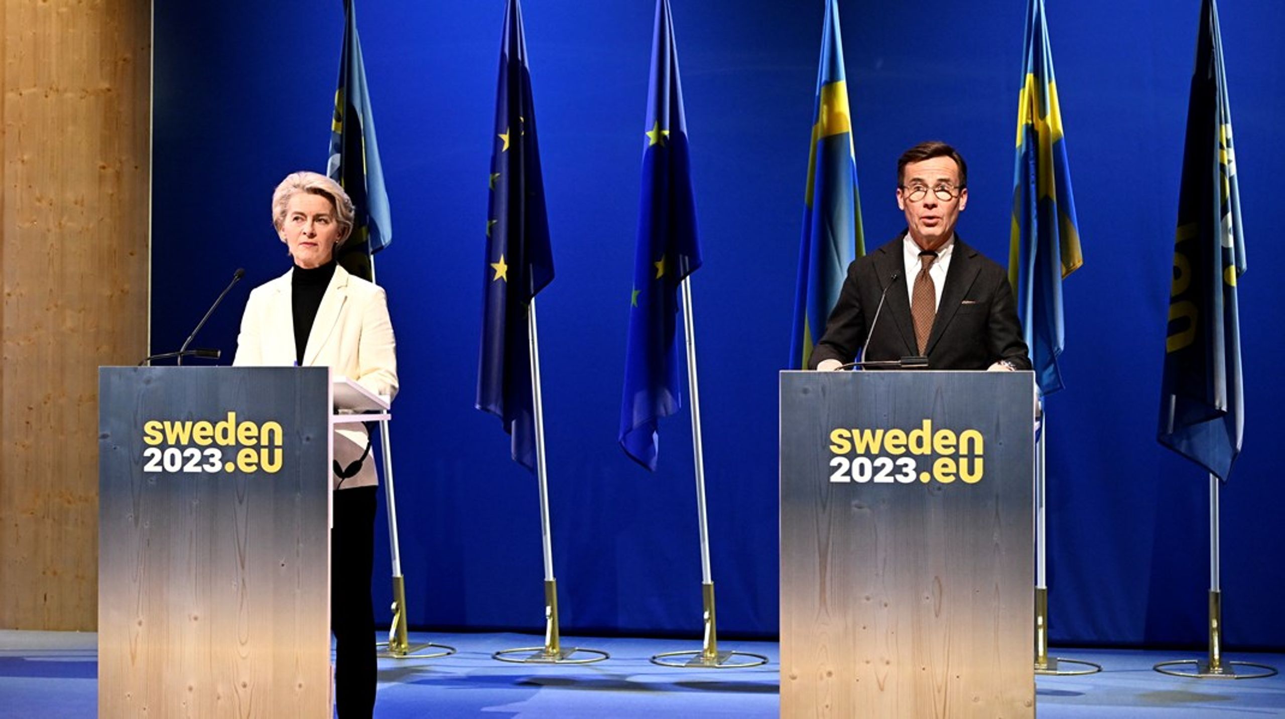 Debattörerna är inte imponerade av hur Sverige, med statsminister Ulf Kristersson vid rodret,&nbsp;har skött EU-ordförandeskapet hittills.