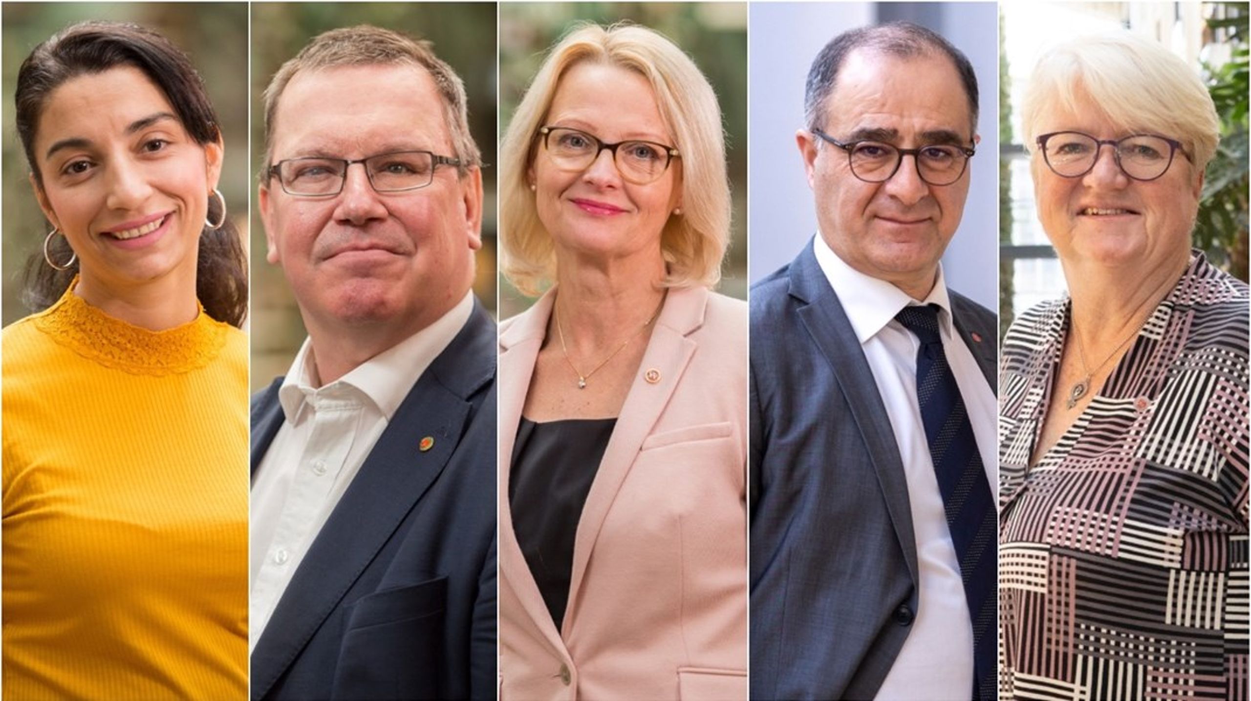 Socialdemokraterna har fem parlamentariker i Bryssel:&nbsp;Evin Incir, Erik Bergkvist,&nbsp;Heléne Fritzon, Ilan de Basso och&nbsp;Carina Ohlsson.