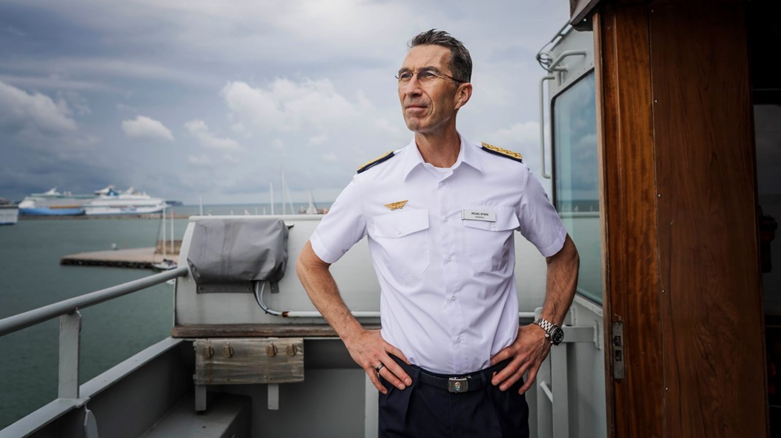"Jag ska absolut försöka höra ÖB Micael Bydéns genomgång av det militärstrategiska läget på HMS Belos på onsdagen." säger FRA:s kommunikationschef Ola Billger. Bilden är från Almedalsveckan förra året.