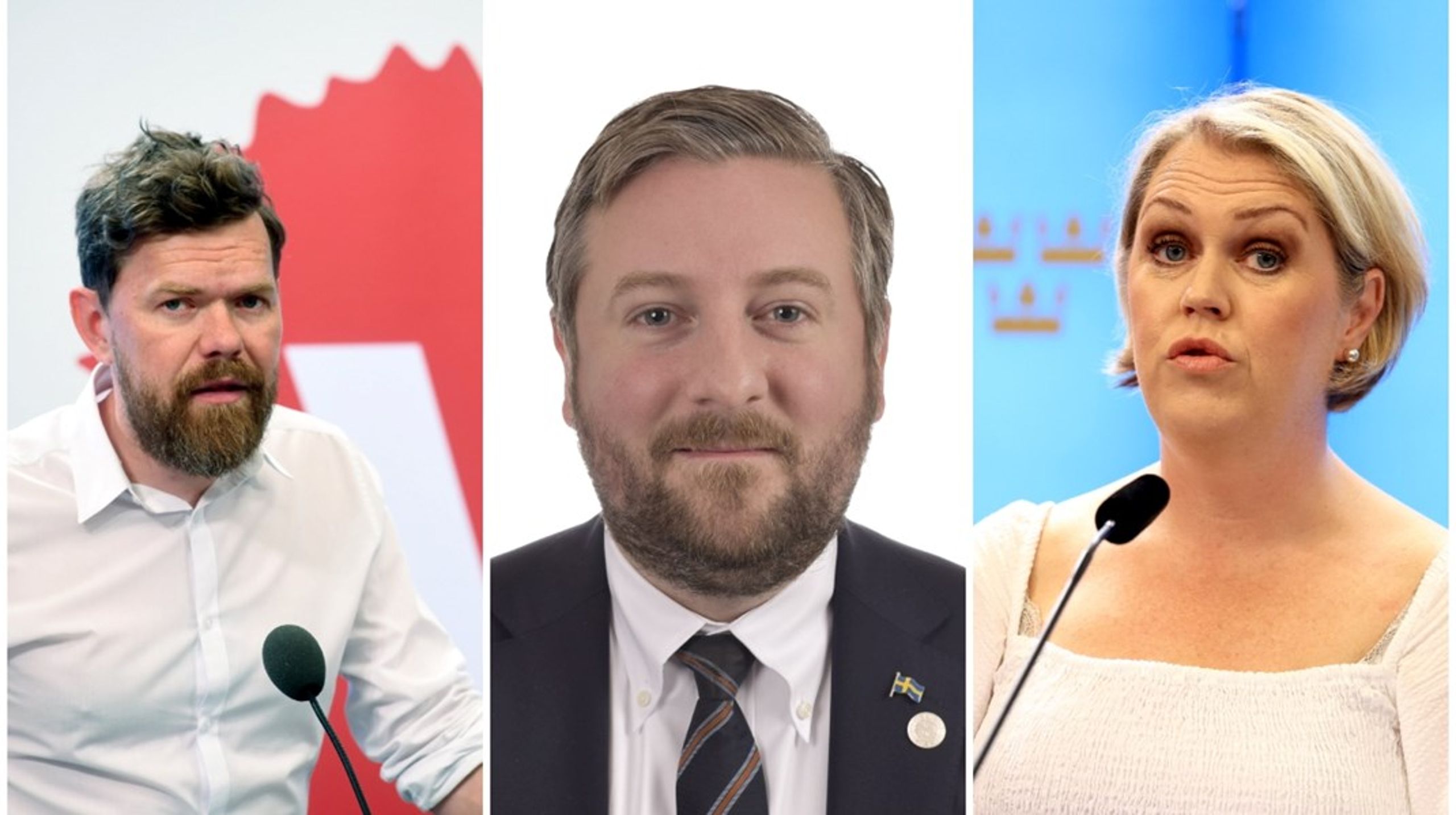 Aron Etzler (V), Lena Hallengren (S) och&nbsp;Fredrik Lindahl (SD) är tre av de som nominerats att se över frågan om partiers finansiering.&nbsp;