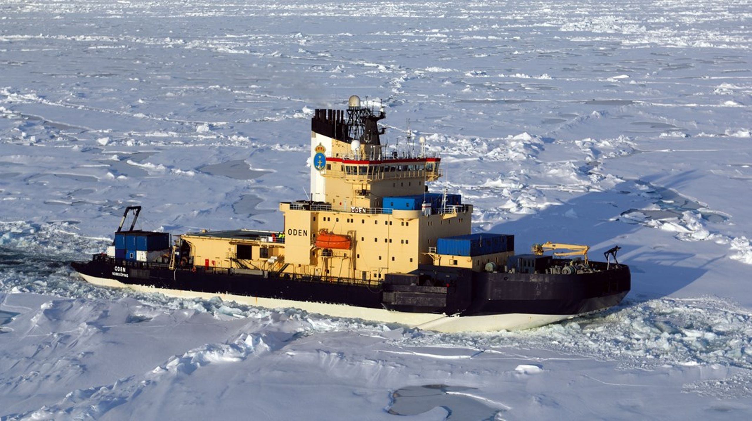 ”Oden är den starkaste forskningsisbrytaren i hela det fria väst.” säger Polarforskningssekretariatets direktör Katarina Gårdfeldt.