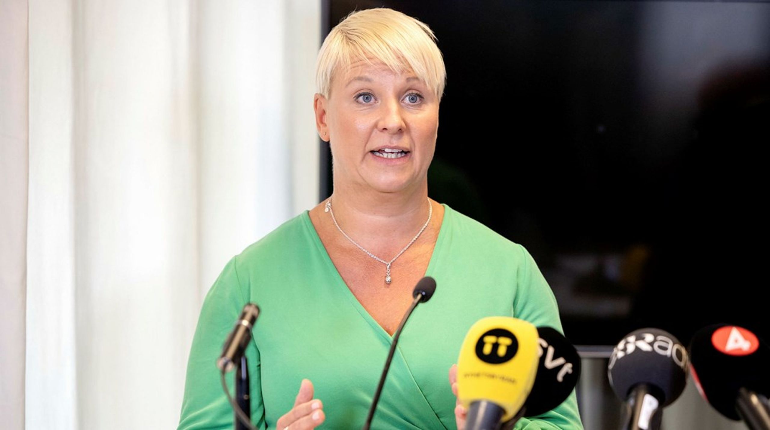 Äldre- och socialförsäkringsminister Anna Tenje (M).