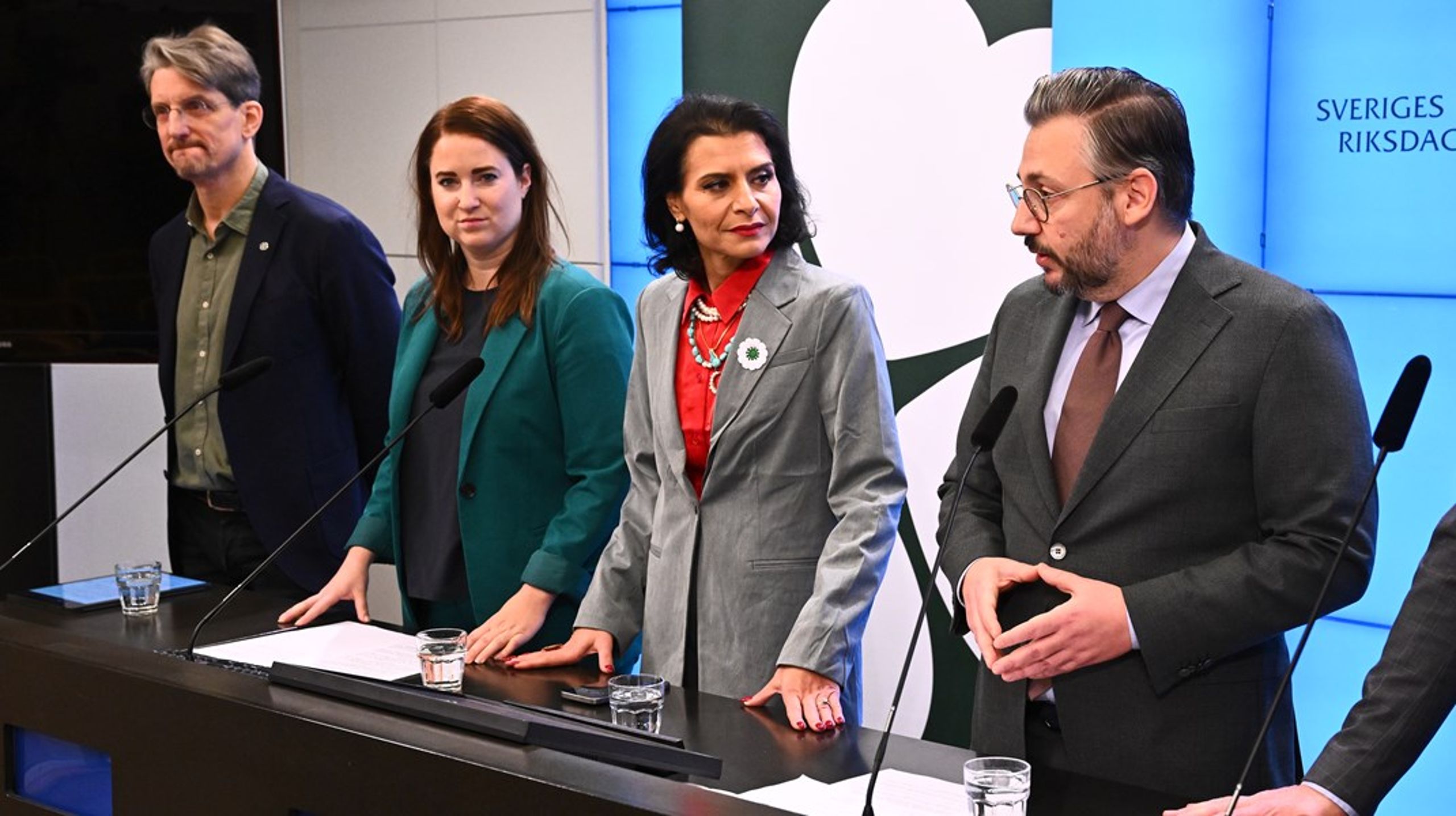 Svante Linusson, Emma Wiesner och Abir Al-Sahlani föreslås toppa Centerpartiets valsedel i nästa års EU-val.
