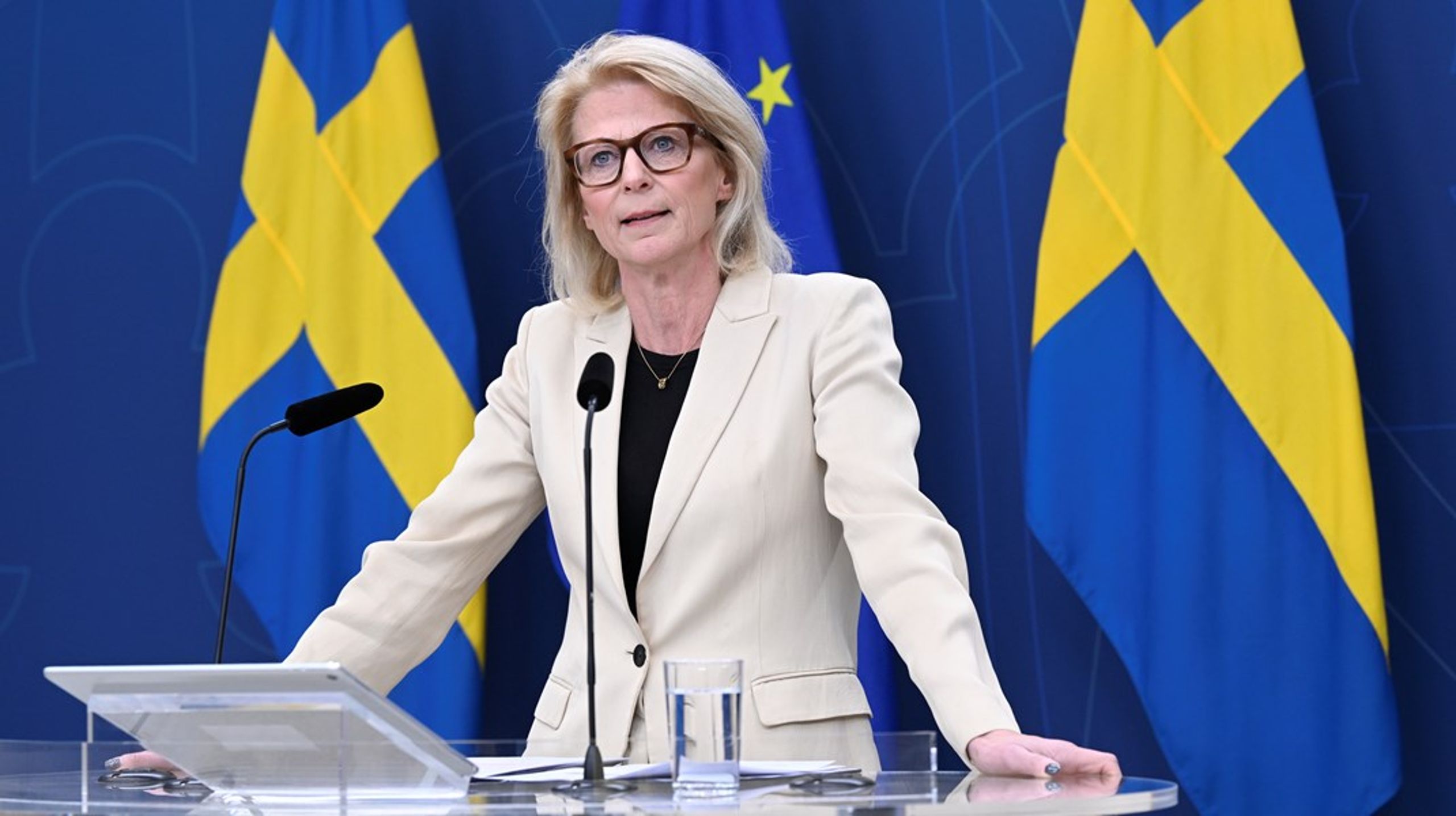 Den ekonomiska vintern fortsätter, säger finansminister Elisabeth Svantesson (M).