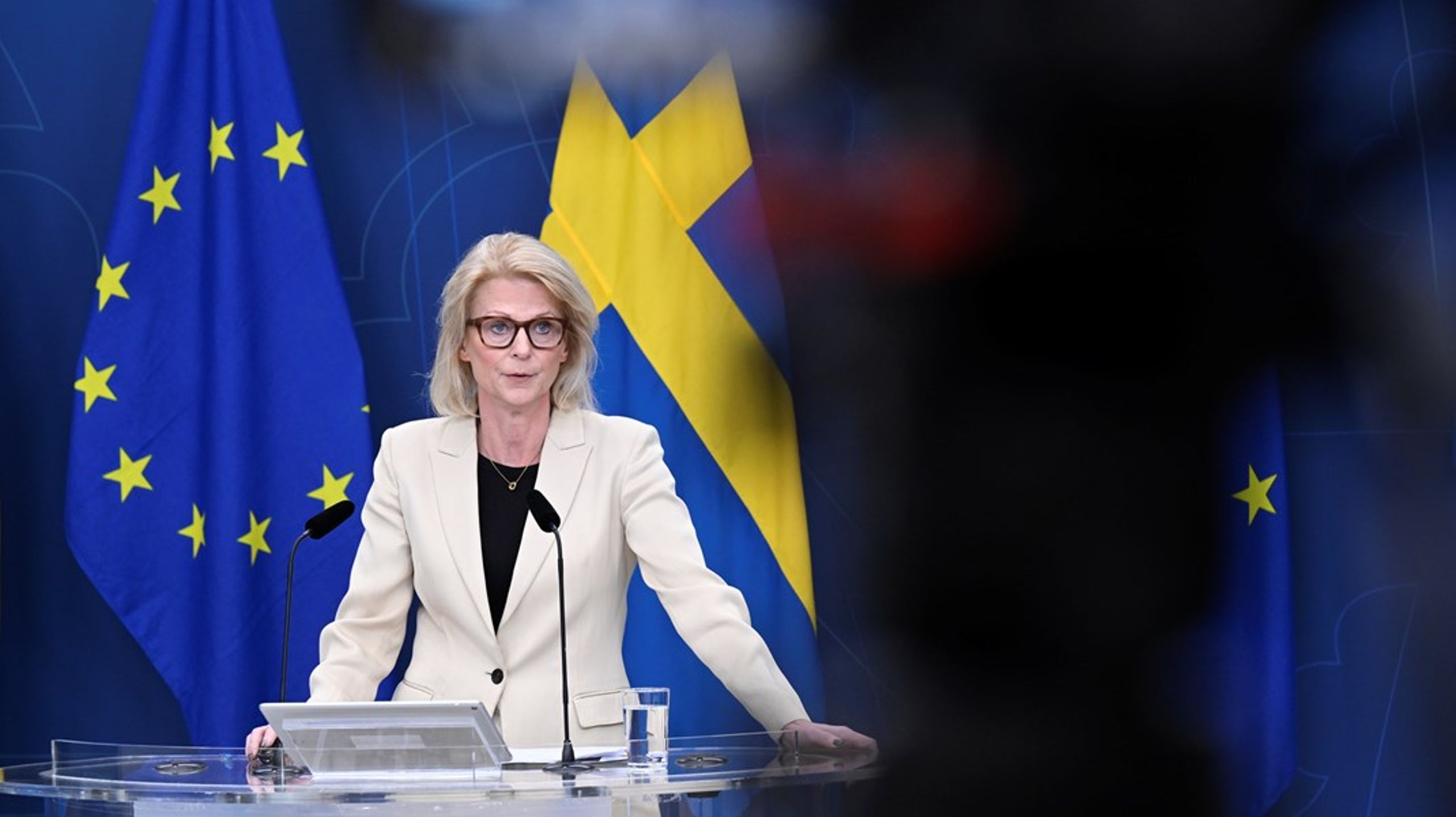 ”Vi behöver veta vilka som befinner sig i Sverige”, säger finansminister Elisabeth Svantesson (M).&nbsp;
