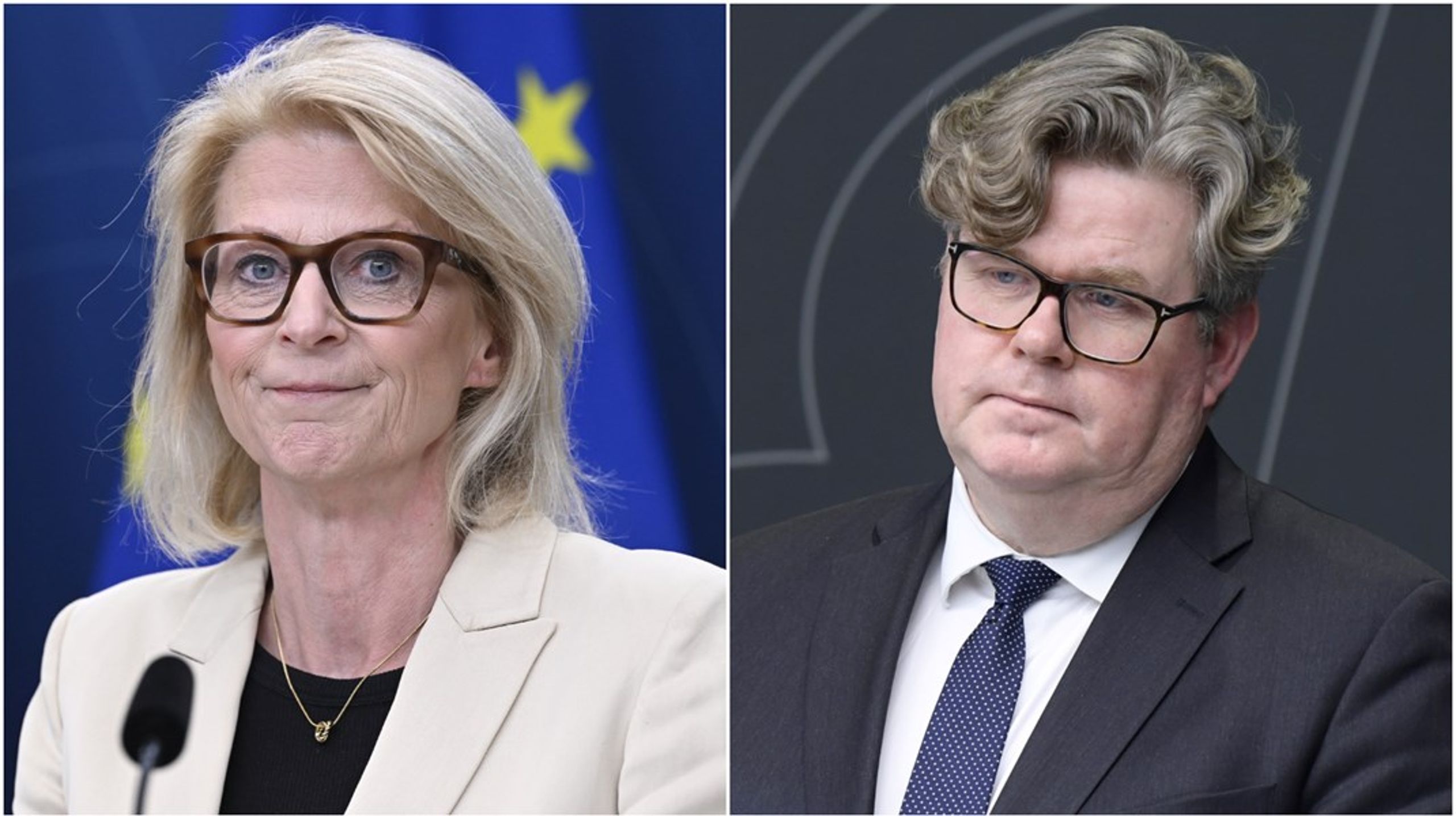 Justitieminister Gunnar Strömmer (M) och finansminister Elisabeth Svantesson (M) anmäls till konstitutionsutskottet.