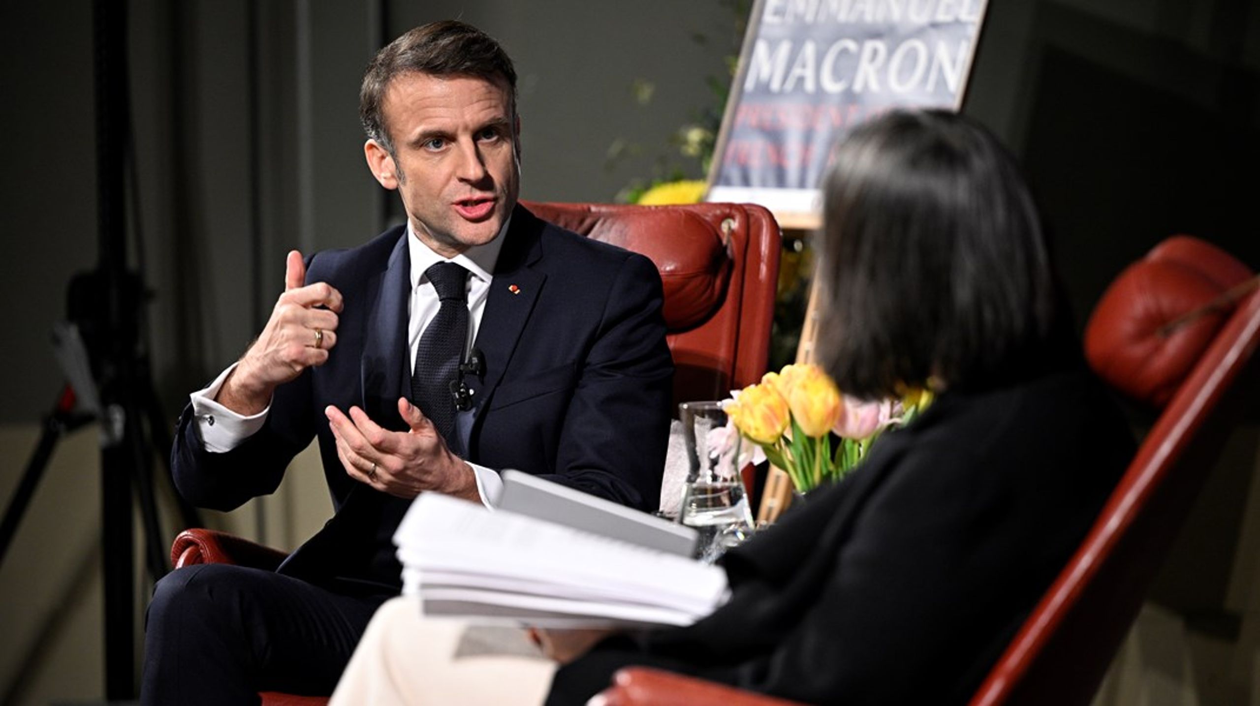 Frankrikes president Emmanuel Macron deltog på onsdagen på Studentafton i Lund och fick bland annat frågor från studenterna&nbsp;om kriget i Ukraina och EU:s relation till Ryssland.