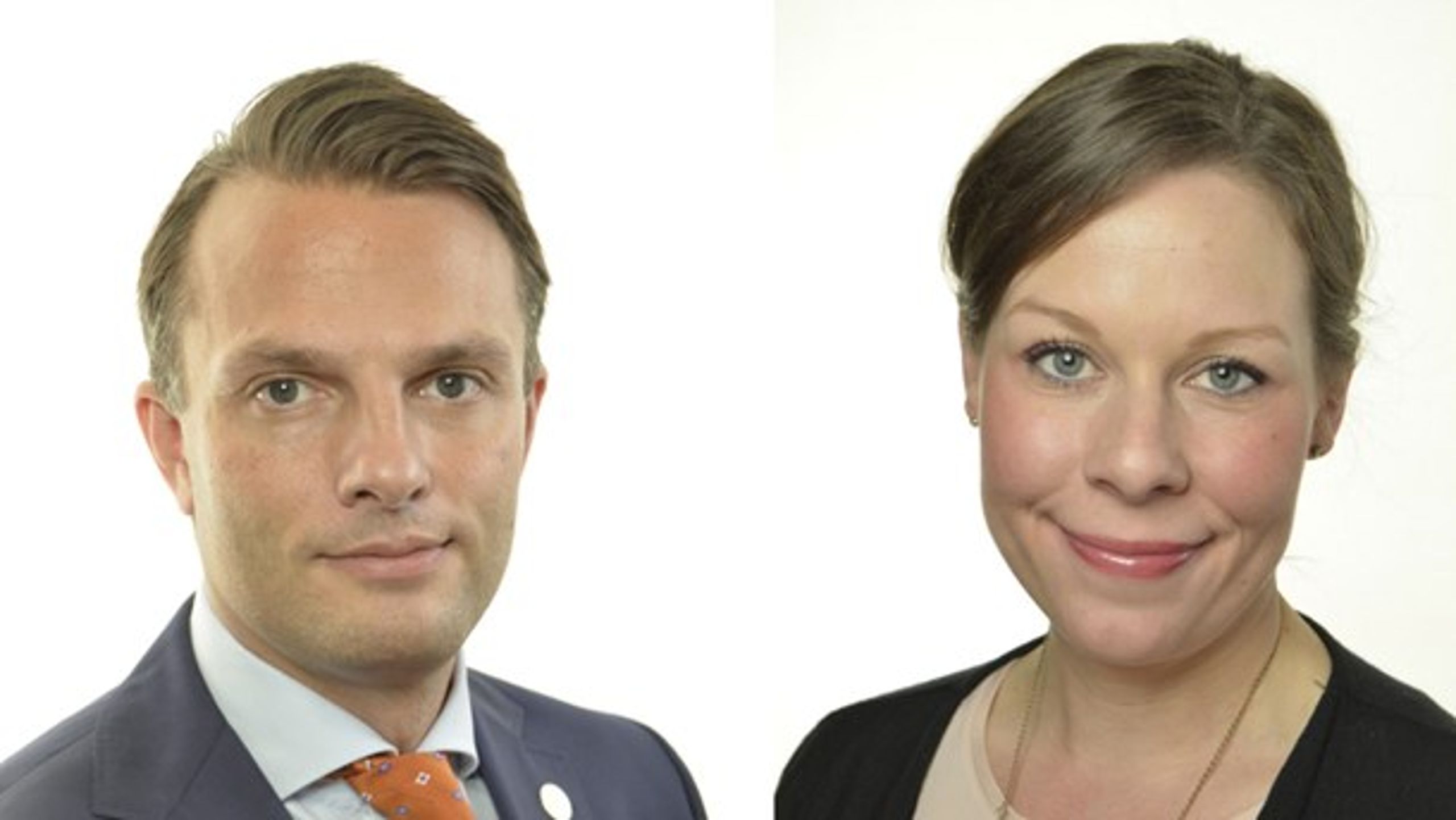 <div>Erik Andersson (M) och&nbsp;Maria Malmer Stenergard (M).</div>