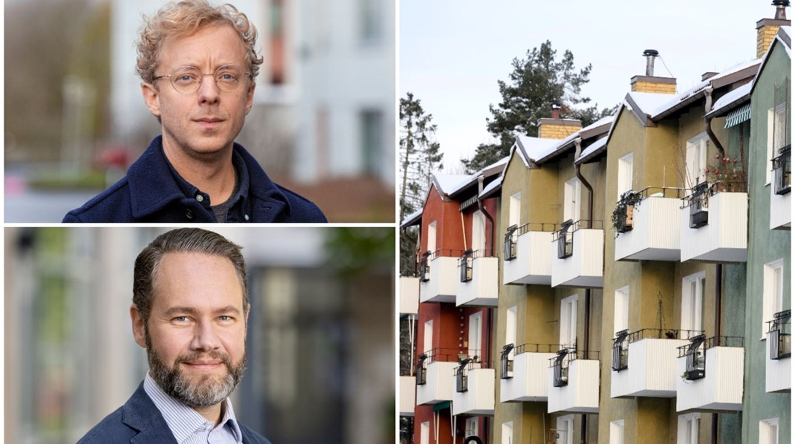 Rikard Ljunggren, Fastighetsägarna och&nbsp;Carl-Johan Bergström, Hyresgästföreningen.&nbsp;