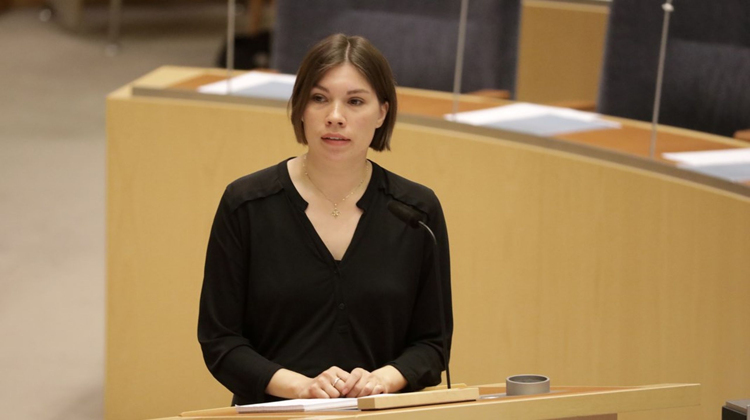 Miljöpartiets ena gruppledare Annika Hirvonen vill ta över efter Märta Stenevi.