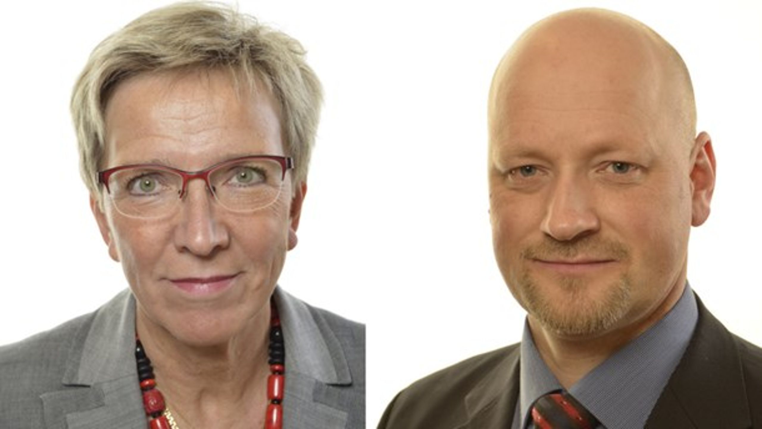 Kerstin Lundgren, utrikespolitisk talesperson&nbsp;och&nbsp;Daniel Bäckström, försvarspolitisk talesperson, Centerpartiet.