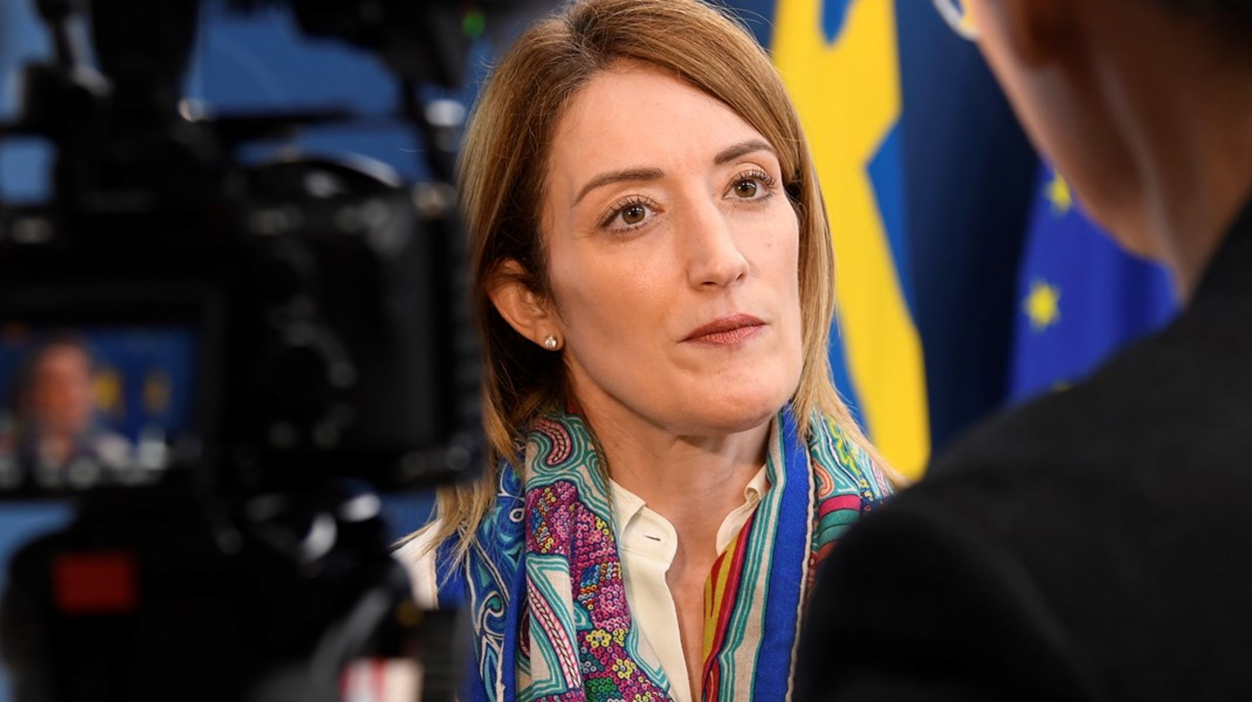 På fredagen kom turen till Sverige att få besök av EU-parlamentets talman Roberta Metsola på hennes medlemslandsturné inför EU-valet.&nbsp;
