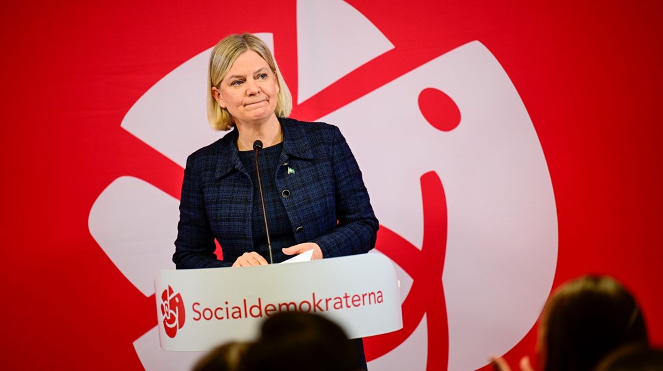 Under tisdagen höll Magdalena Andersson ett linjetal på partiets högkvarter i Stockholm.