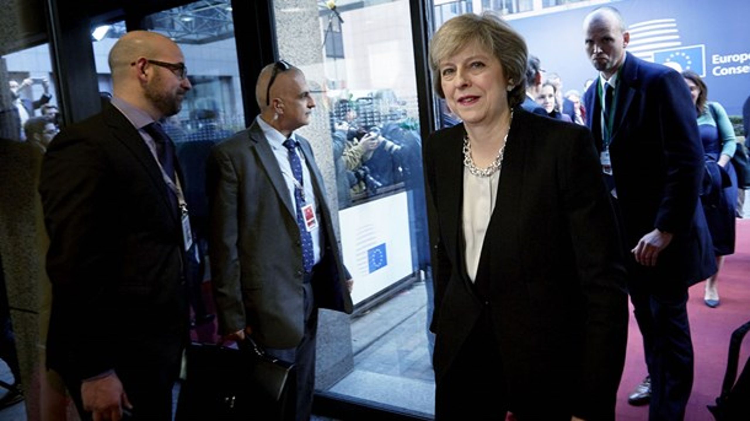 Storbritanniens premiärminister Theresa May vid det senaste toppmötet i EU i december förra året.
