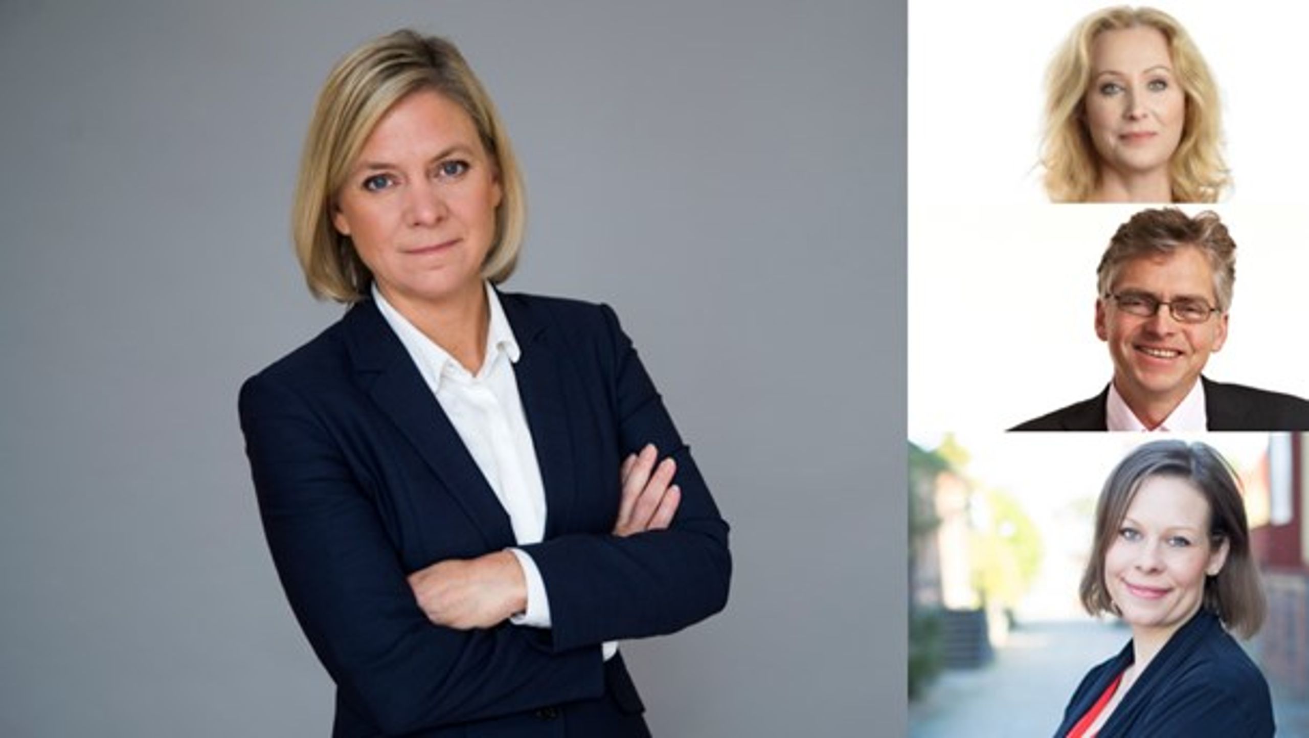 Jeanette Gustafsdotter, TU, Per Åsling (C) och&nbsp;Maria Malmer Stenergard&nbsp;(M) är glada över Magdalena Andersson strategi i Bryssel.