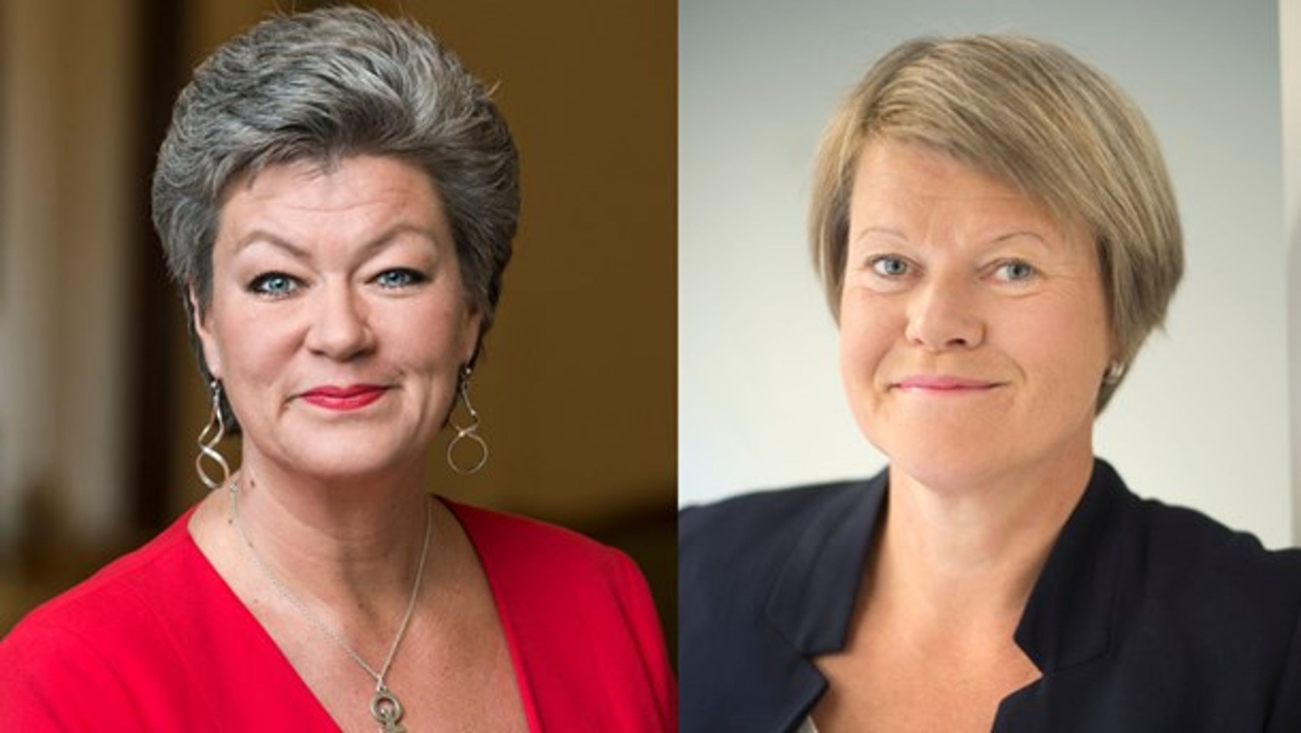 Arbetsmarknadsminister Ylva Johansson (S) och Ulla Andersson (V)