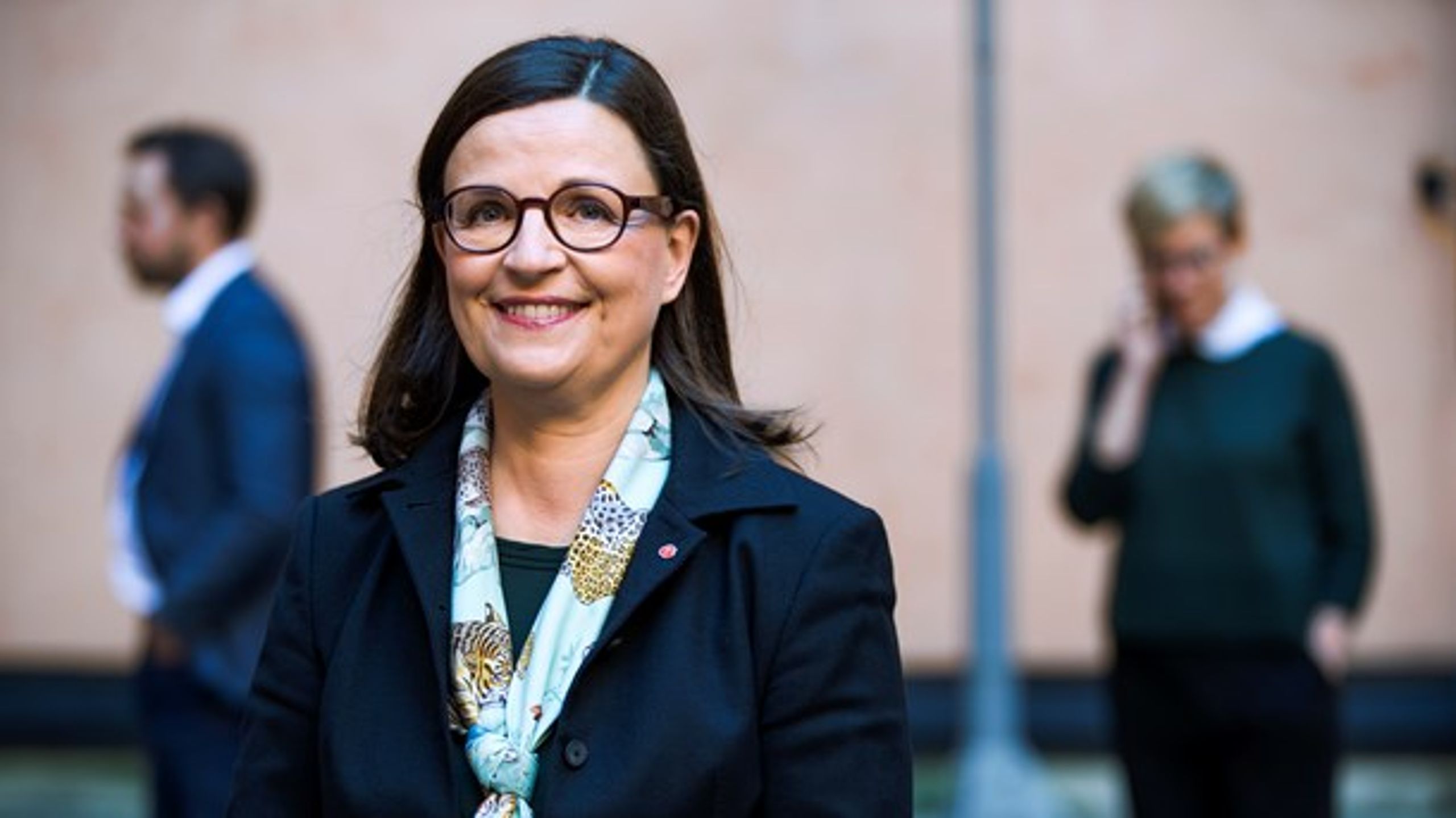 Gymnasie- och kunskapslyftsminister Anna Ekström (S) förklarar att det blir en lång övergång till mer samlade statsbidrag för att underlätta för huvudmän.