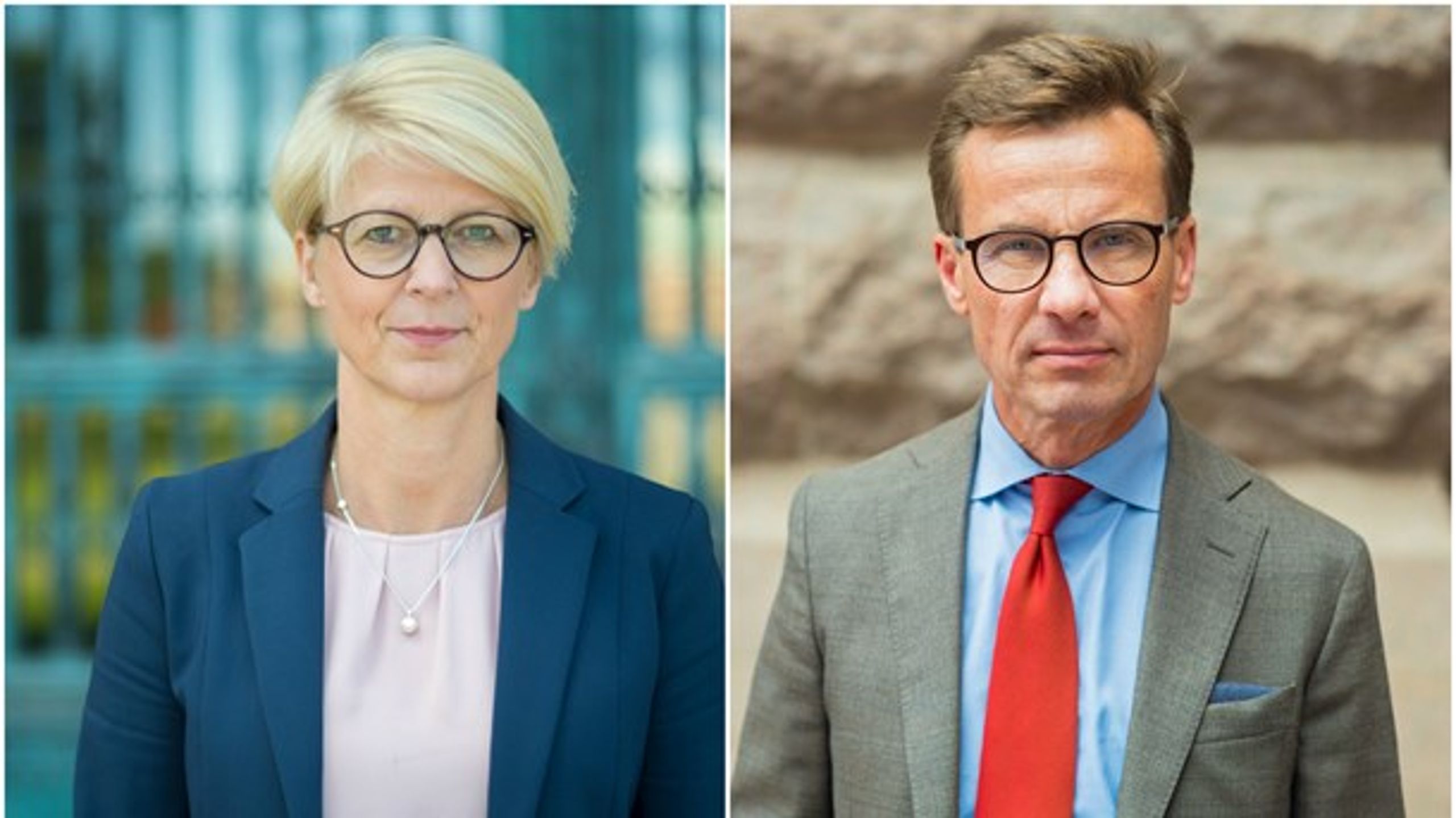 Ekonomisk-politisk talesperson för Moderaterna, Elisabeth Svantesson och Moderaternas partiledare Ulf Kristersson.