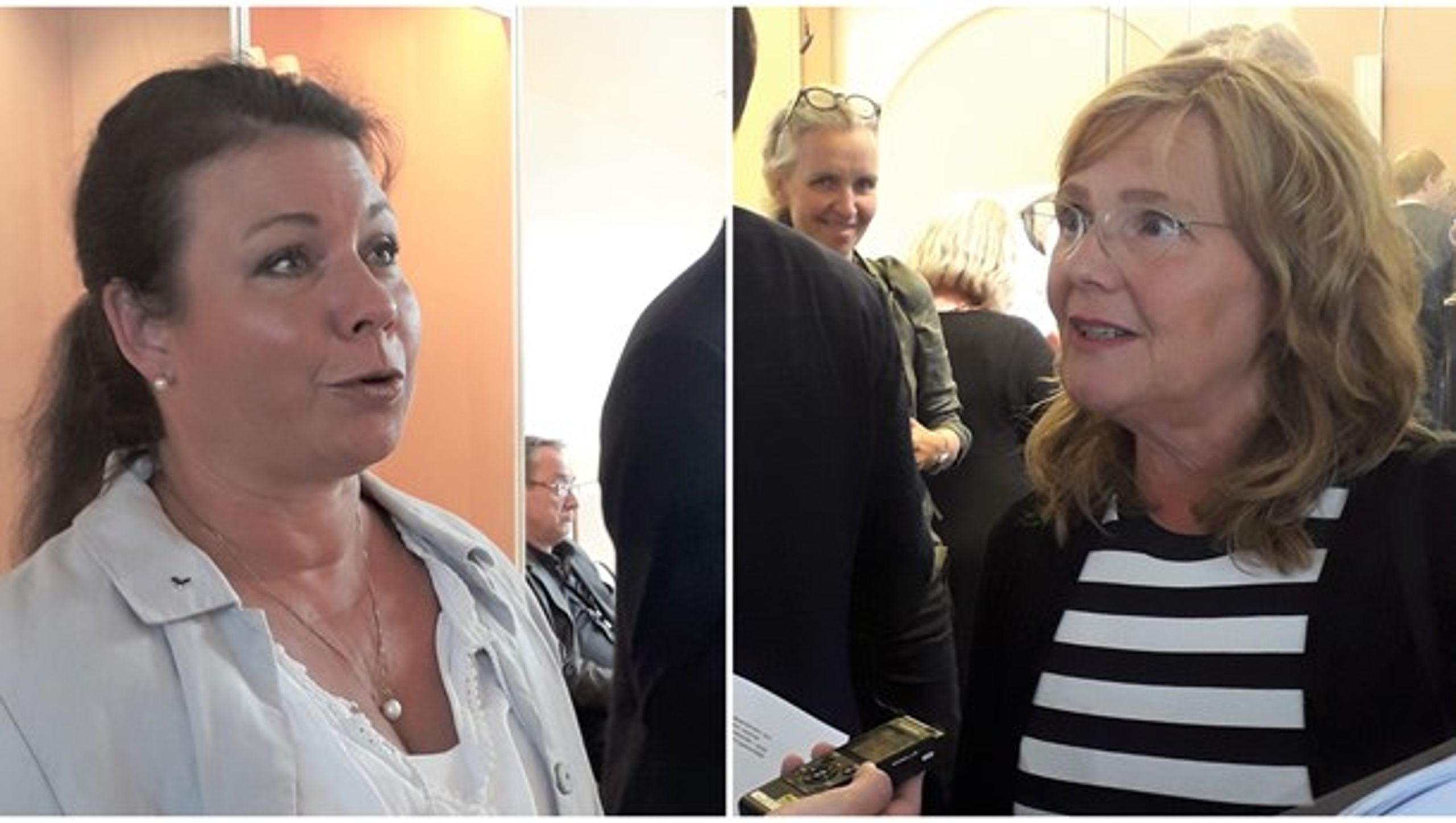 Tina Acketoft (L) och Agneta Börjesson (MP), båda ledamöter i konstitutionsutskottet, riktade kritik mot rutinerna i Regeringskansliet.