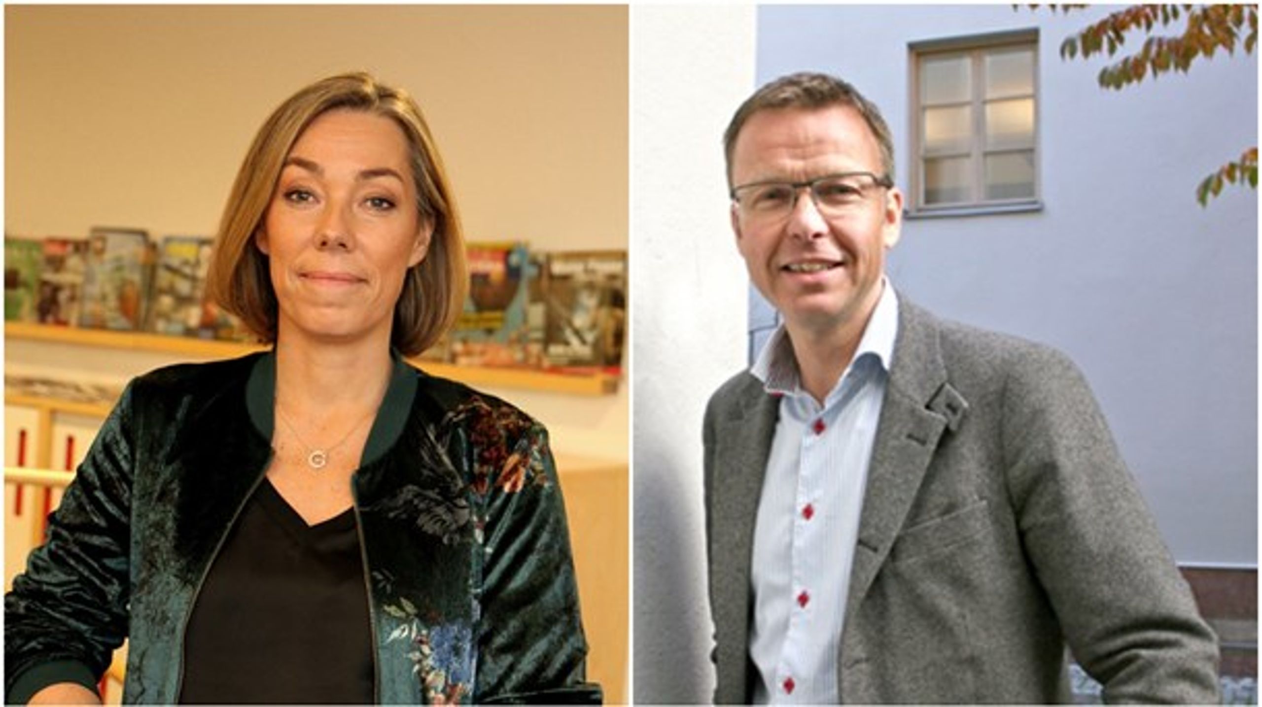 Pernilla Winnhed, vd Energiföretagen Sverige, och Gustav Melin, vd Svebio.