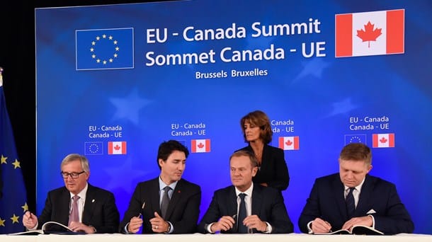 Klart med avtal mellan EU och Kanada