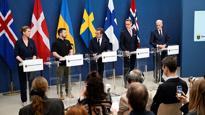 Zelenskyj på Sverigebesök – träffar nordiska ledarna